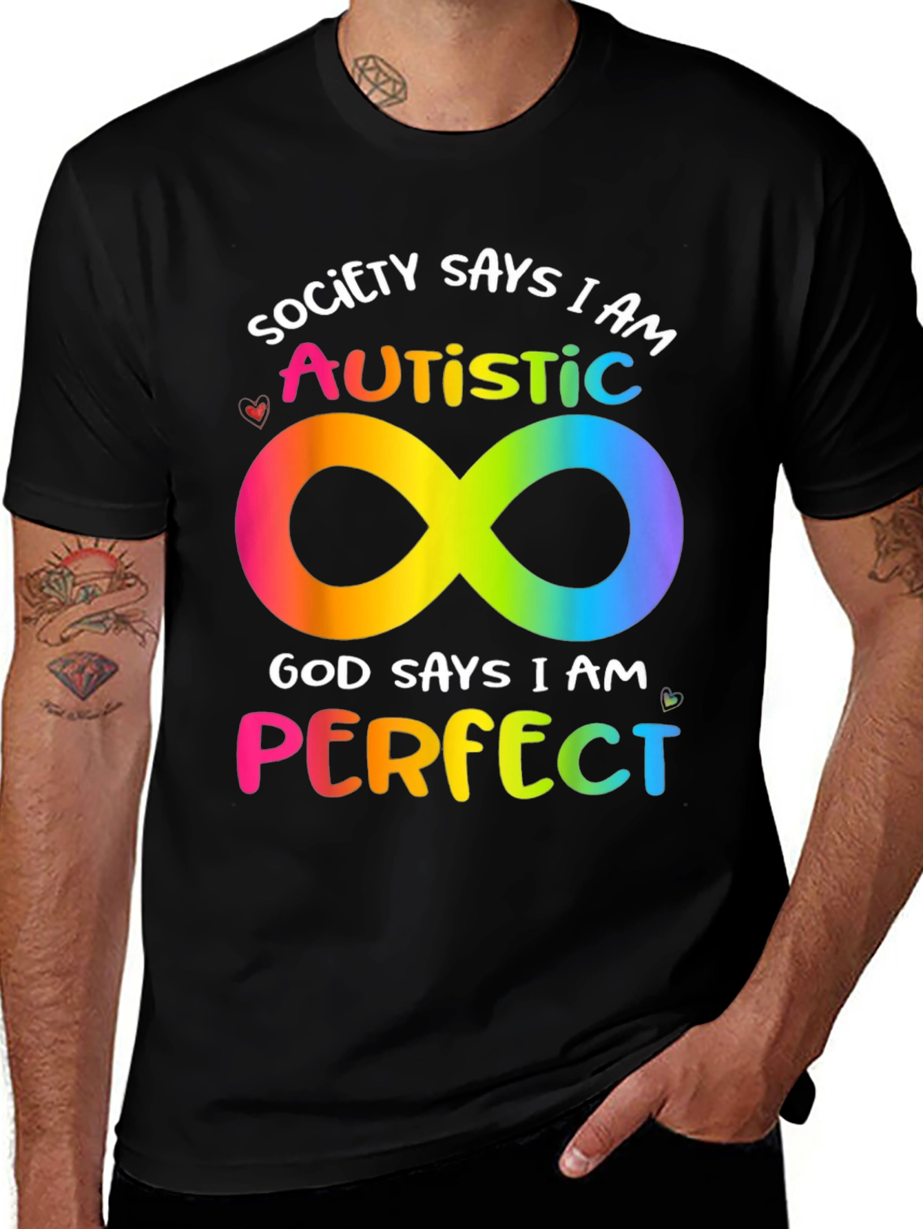 Variant 14 of Autism Awareness T-Shirt - Society Says I Am Autistic