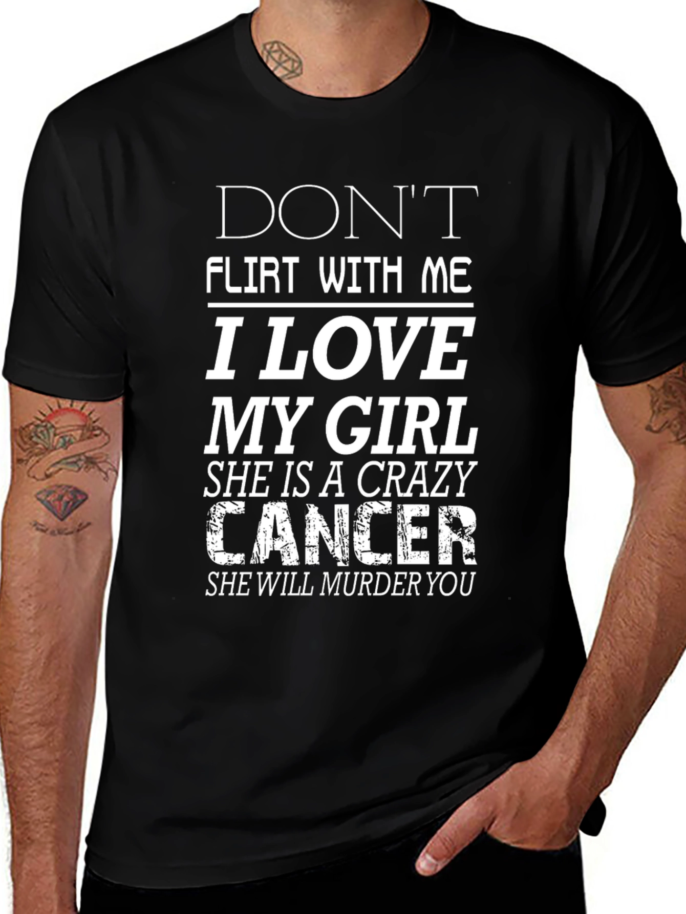 Variant 16 of Crazy Cancer Girl T-Shirt