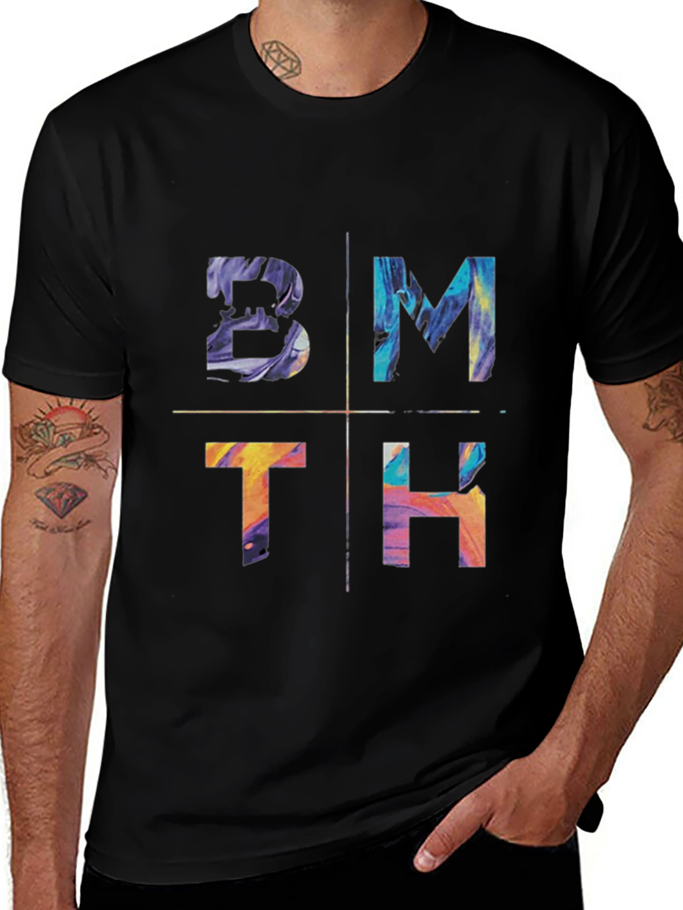 Variant 4 of BMTH Colorful Graphic Tee