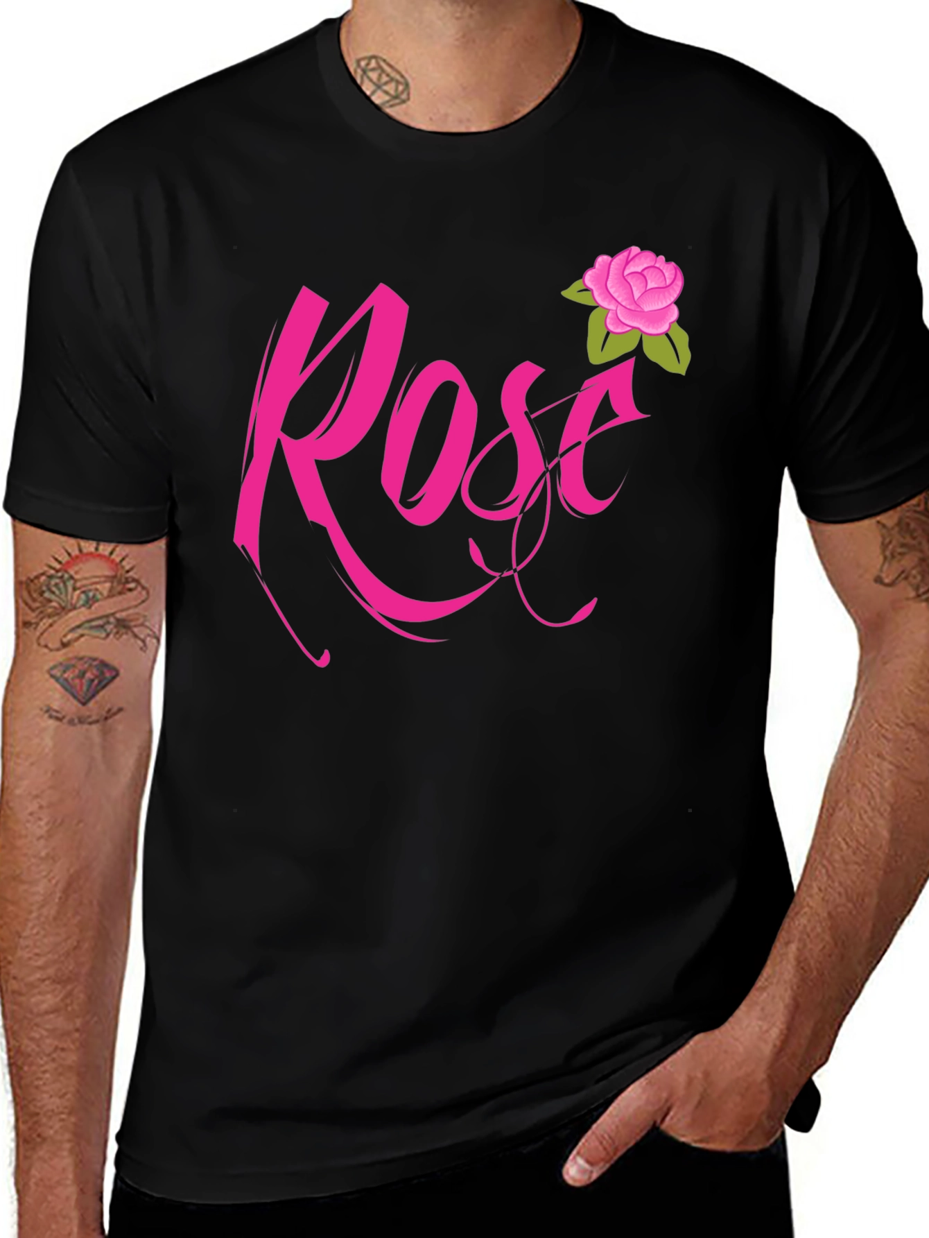 Variant 23 of Rose Graphic Tee - Stylish Casual Wear