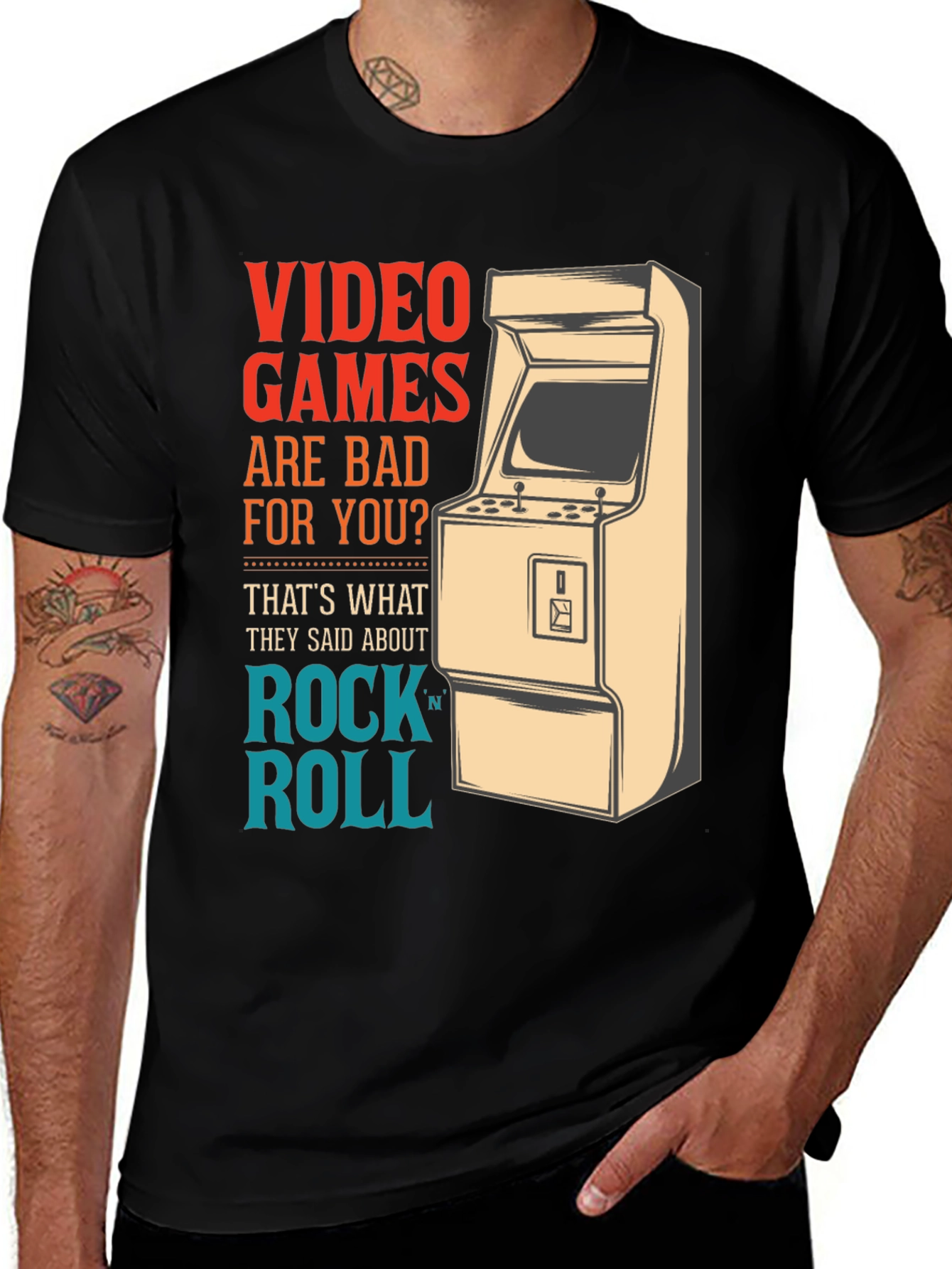Variant 16 of Video Games Rock N Roll T-Shirt