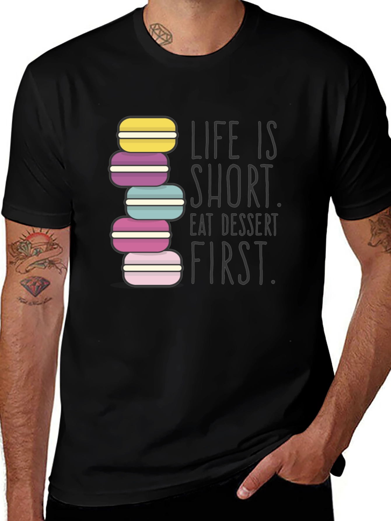 Variant 27 of Eat Dessert First Graphic T-Shirt