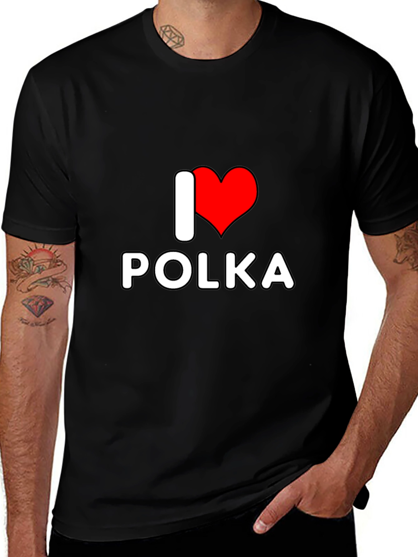 I Love Polka T-Shirt - Stylish Music Tee