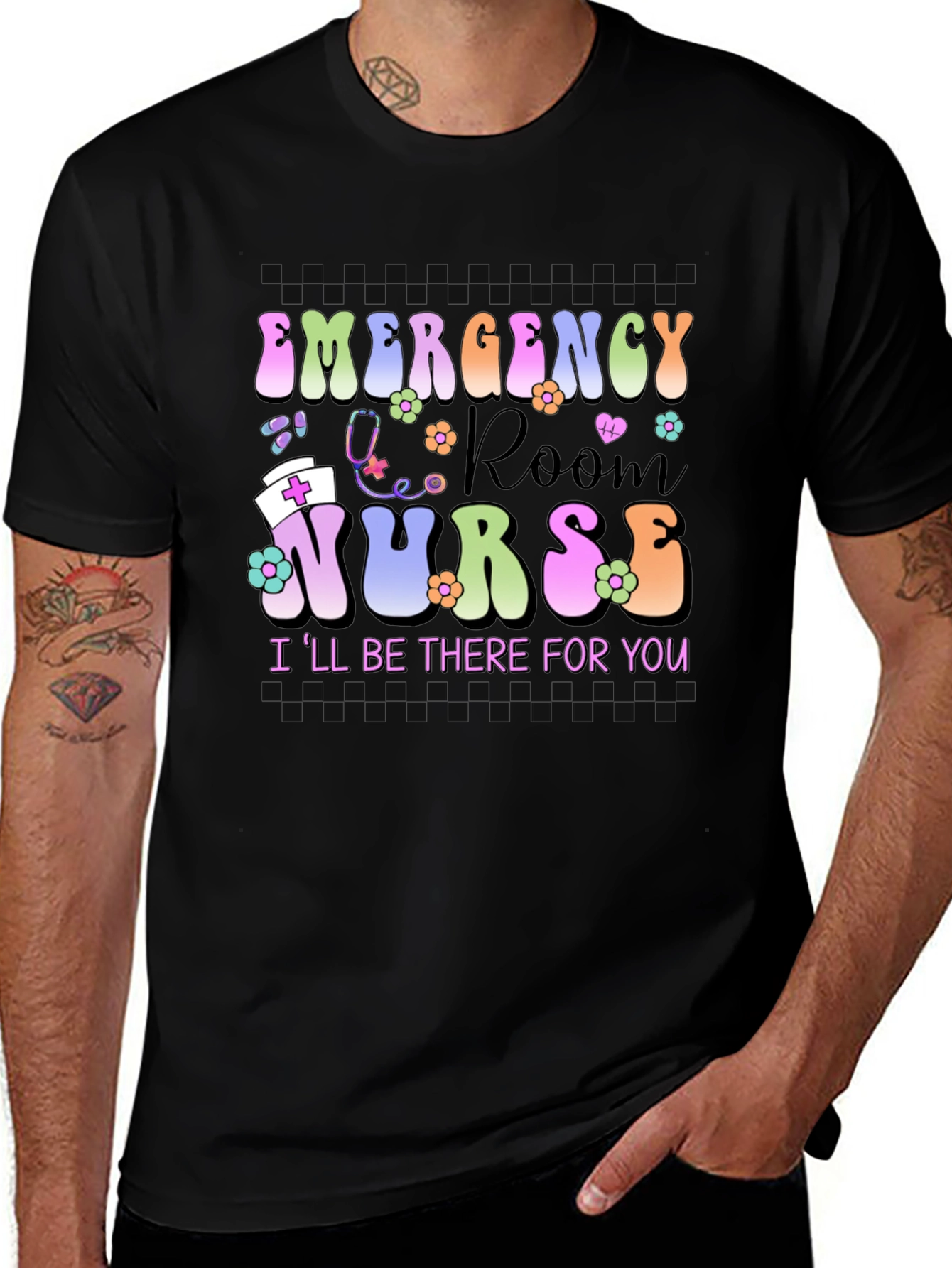 Variant 28 of Emergency Room Nurse T-Shirt - I'll Be There For You