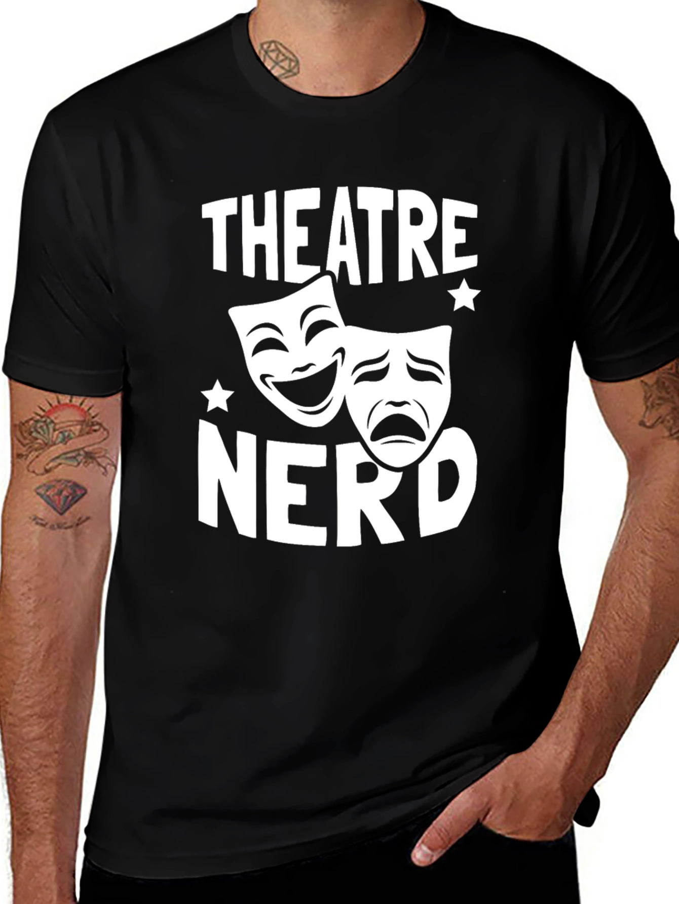 Variant 21 of Theatre Nerd T-Shirt - Comedy Drama Masks Tee