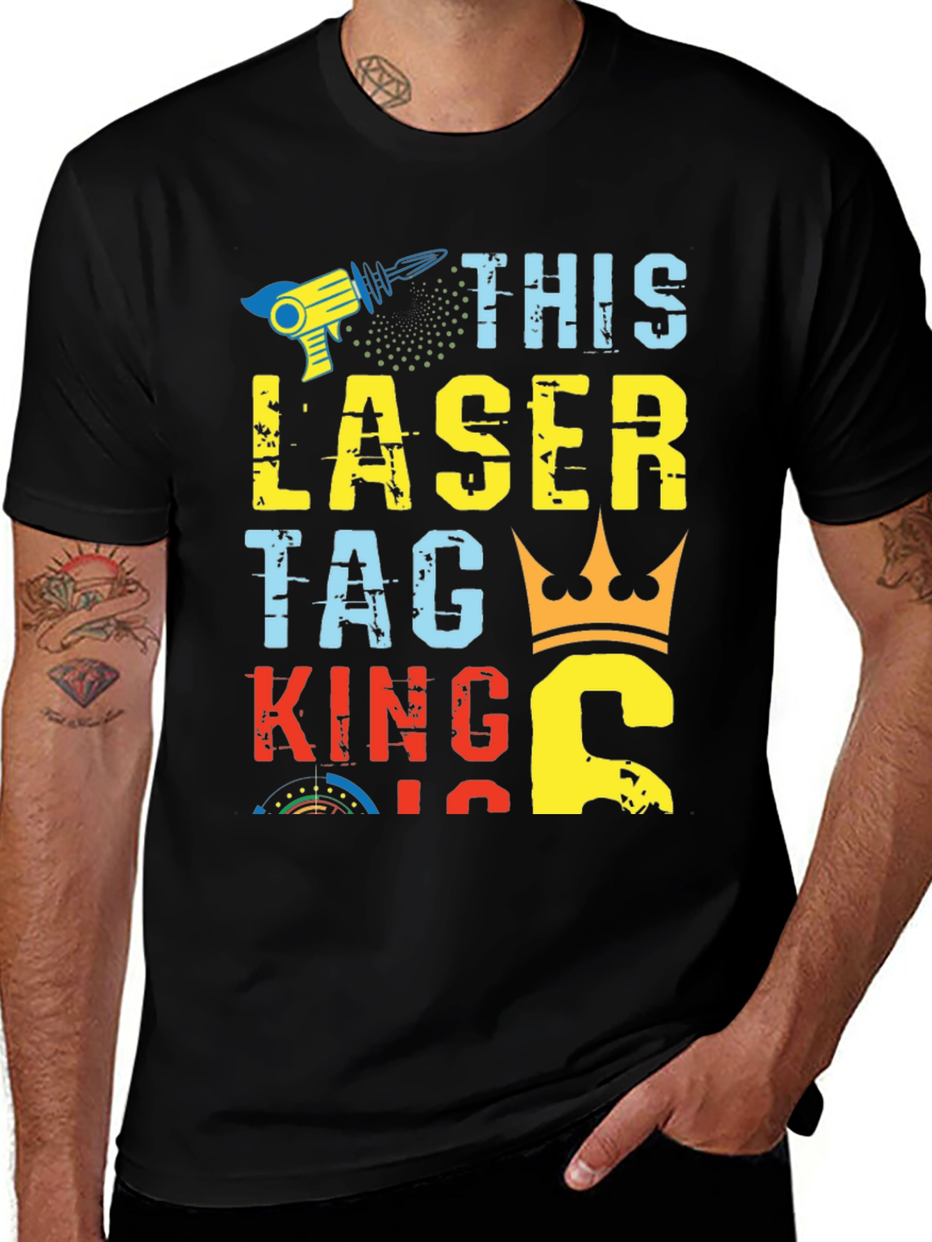 Laser Tag King T-Shirt - Game On!