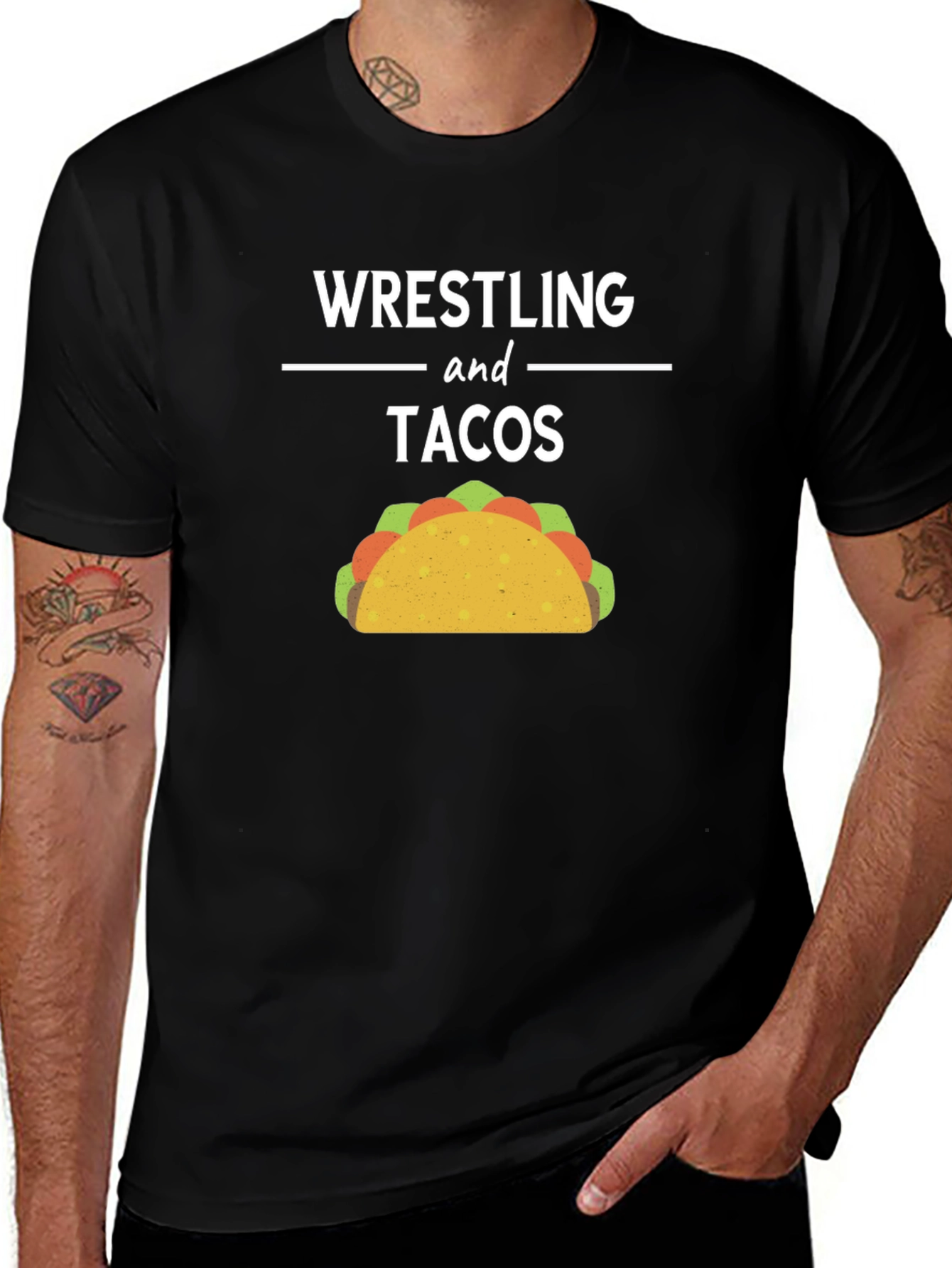 Variant 13 of Wrestling and Tacos Graphic Tee