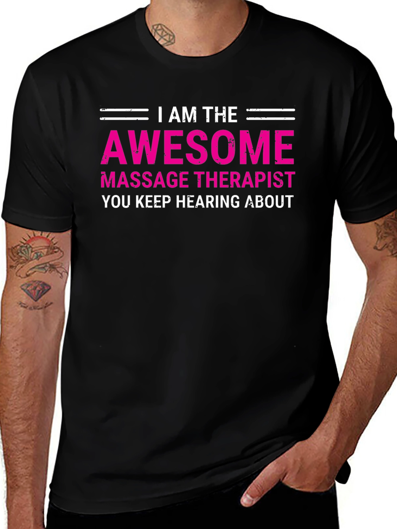 Variant 27 of Awesome Massage Therapist T-Shirt - Funny Gift