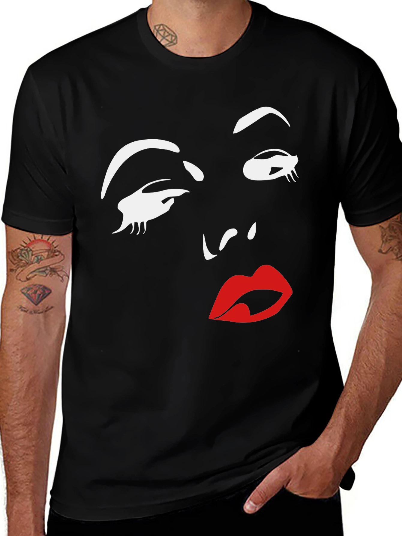 Variant 22 of Graphic Print Tee - Retro Glamour T-Shirt