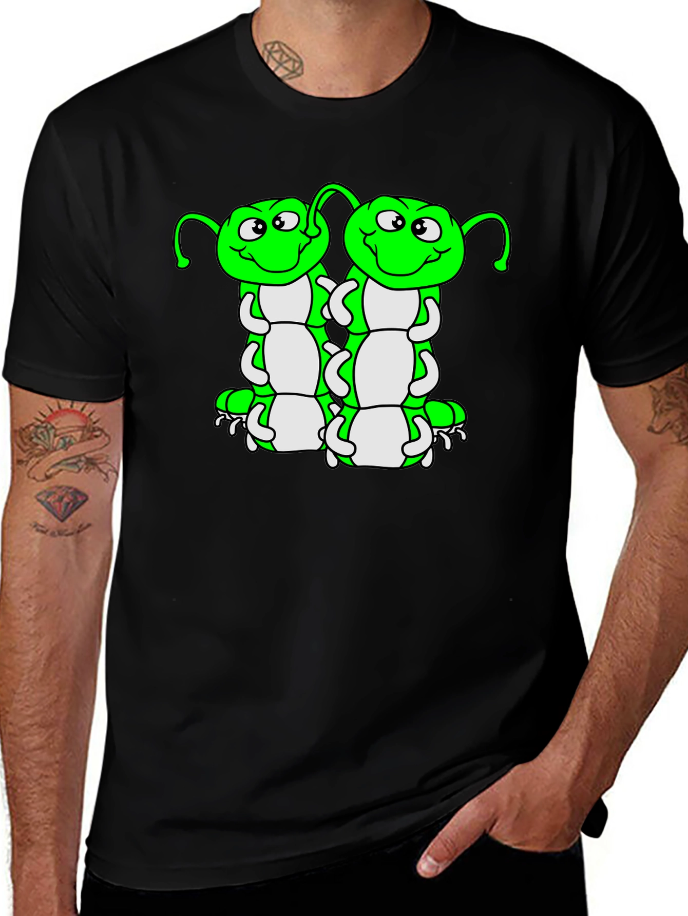 Variant 12 of Cartoon Centipede T-Shirt