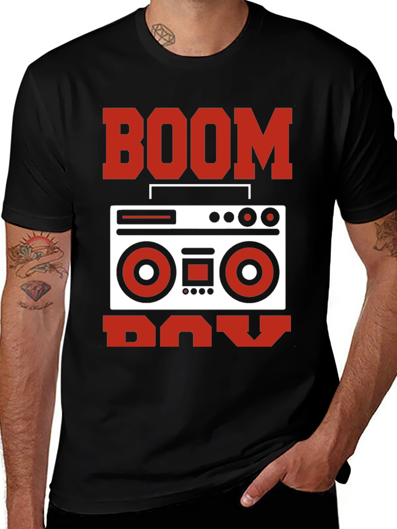 Variant 28 of Boombox Graphic T-Shirt - Retro Style Tee