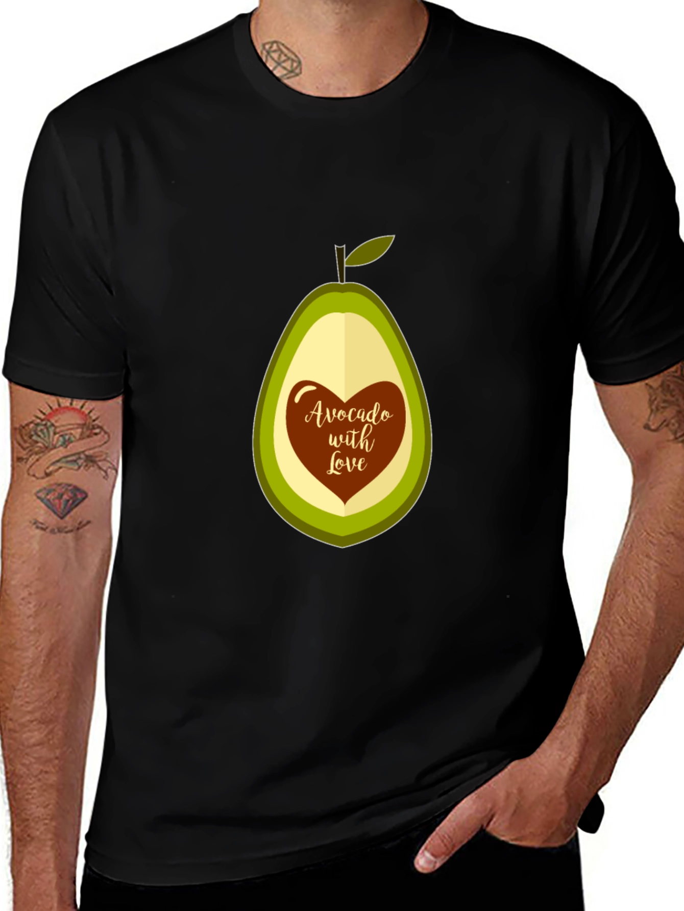 Variant 22 of Avocado with Love Graphic Tee - Stylish & Comfortable