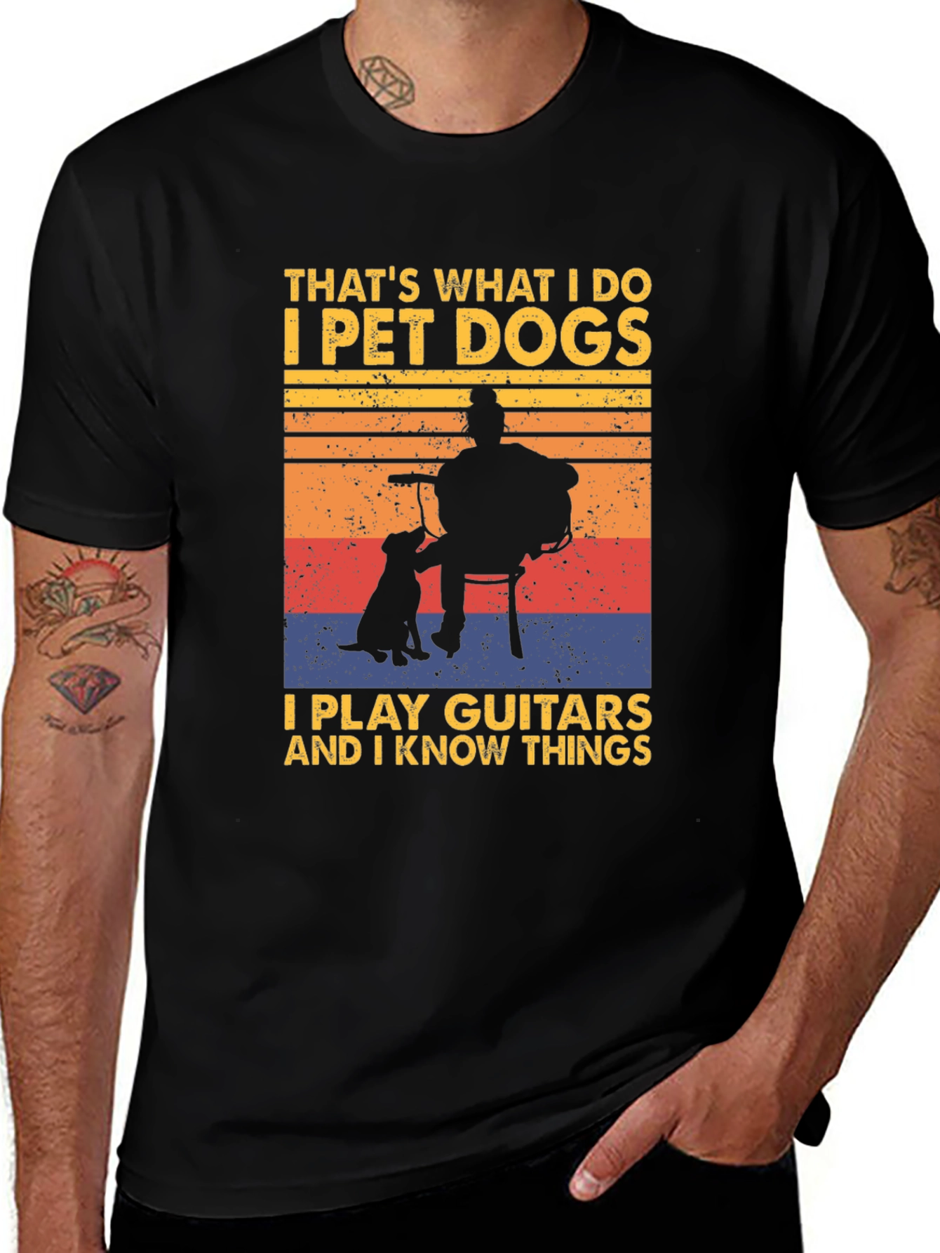 Variant 12 of Pet Dogs, Play Guitars, Know Things Graphic Tee