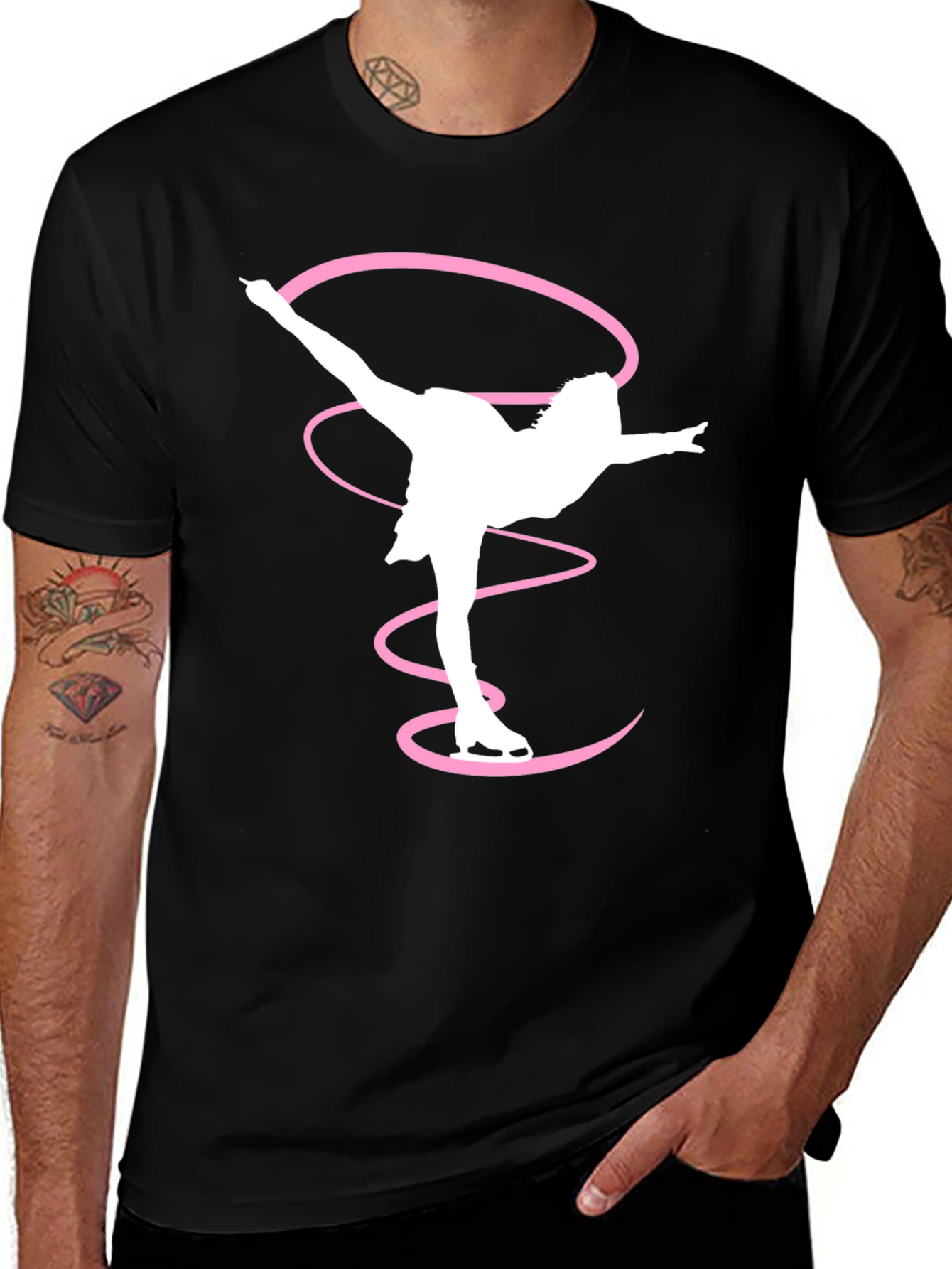Black Figure Skating Tee - Artistic Sportswear main image