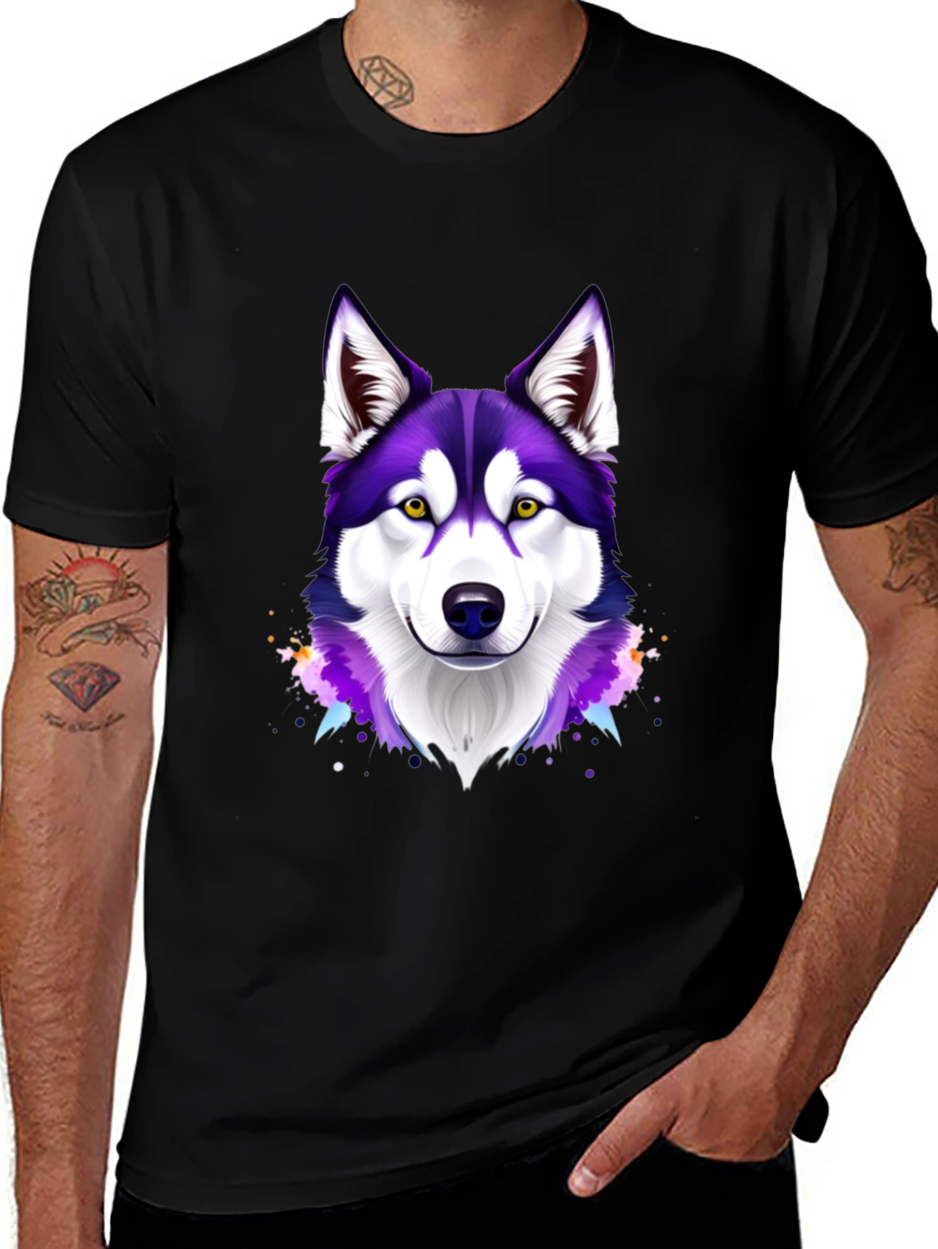 Husky Dog Graphic T-Shirt