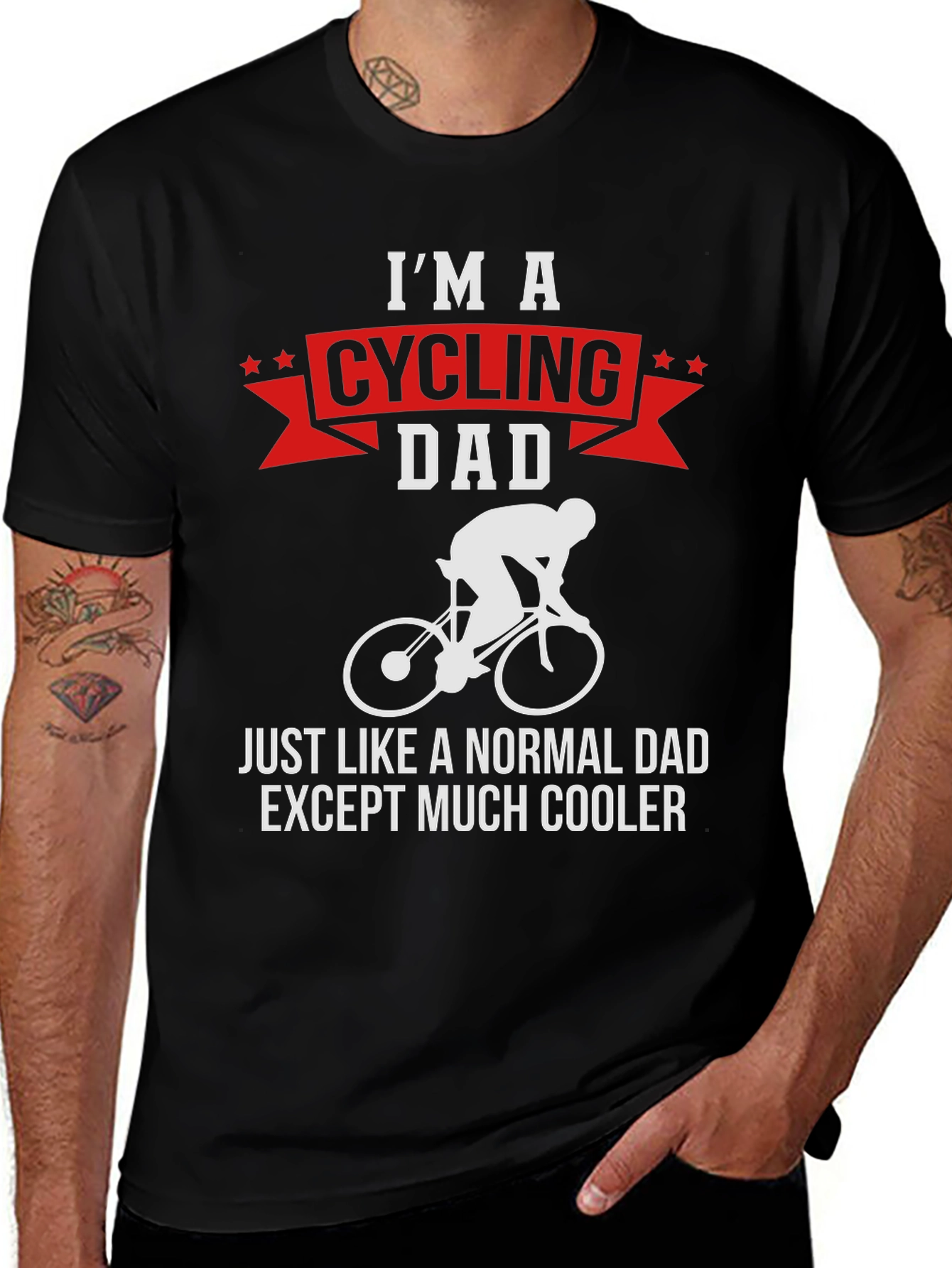 Variant 8 of Cycling Dad T-Shirt: Cool Dad Gift!