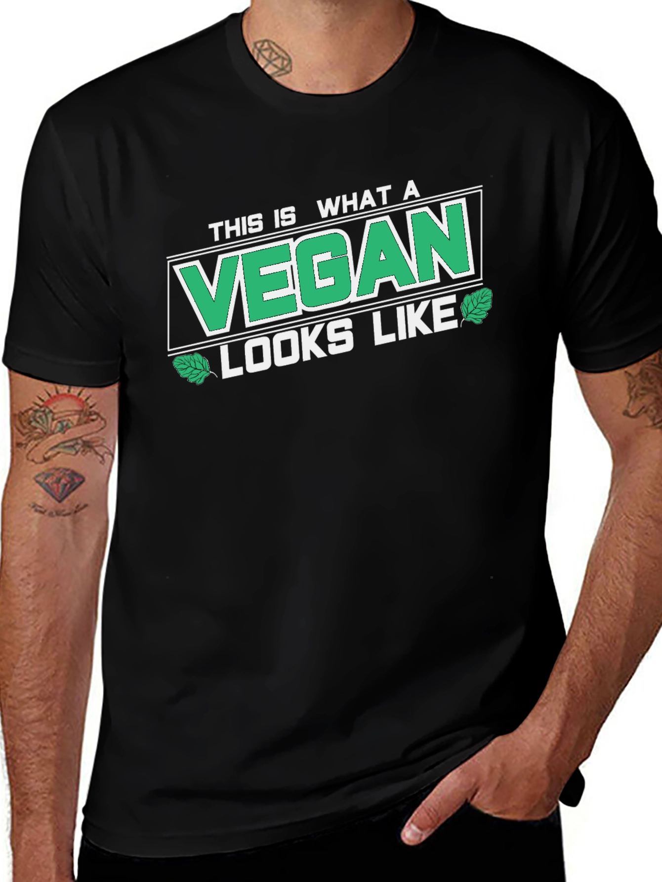 Variant 19 of Vegan Graphic Tee - This is What a Vegan Looks Like