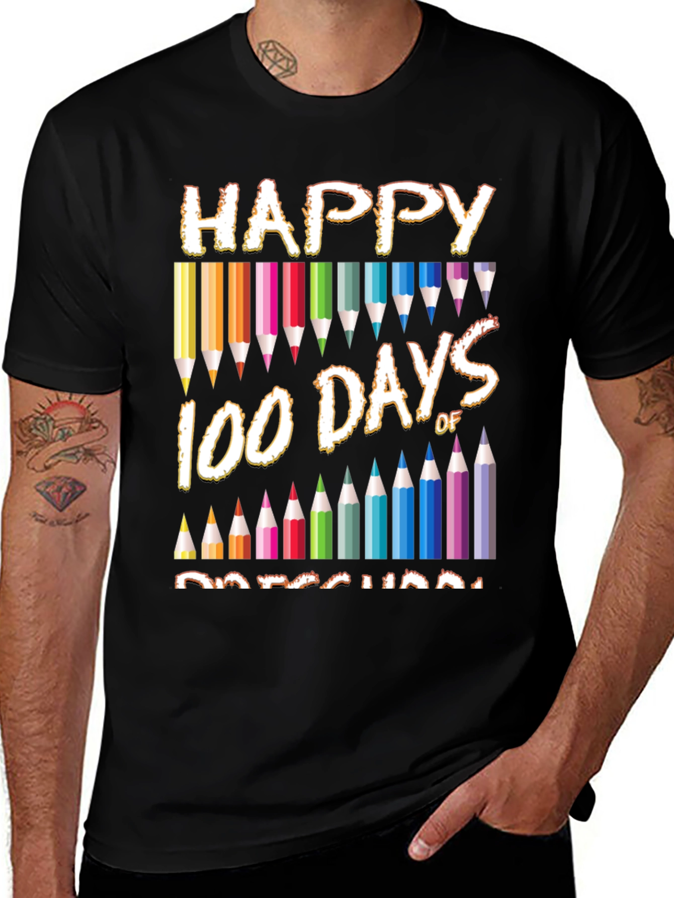 Variant 14 of Happy 100 Days of Preschool T-Shirt