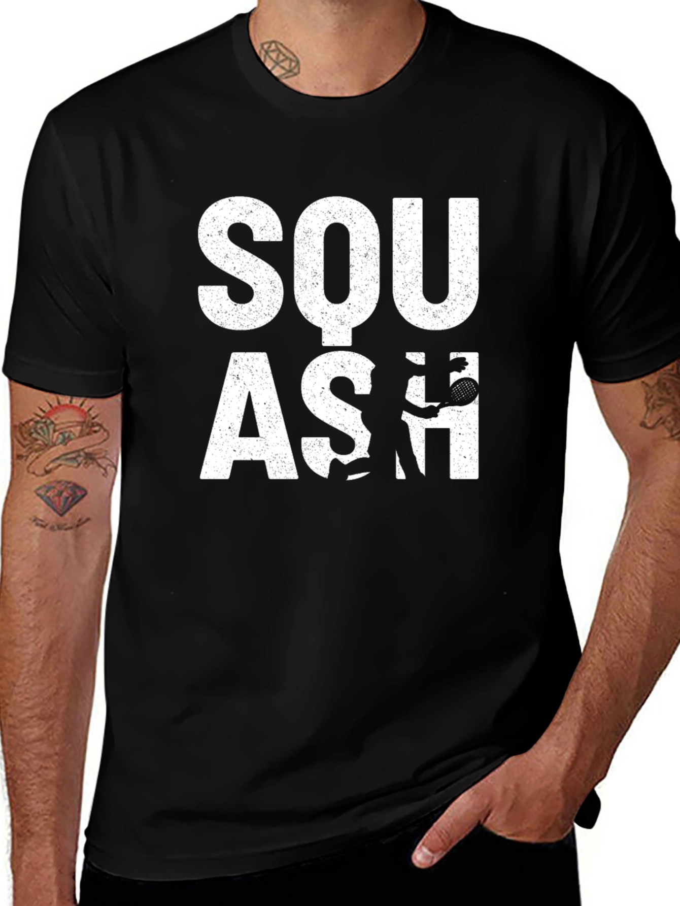 Variant 29 of Squash Player Graphic T-Shirt