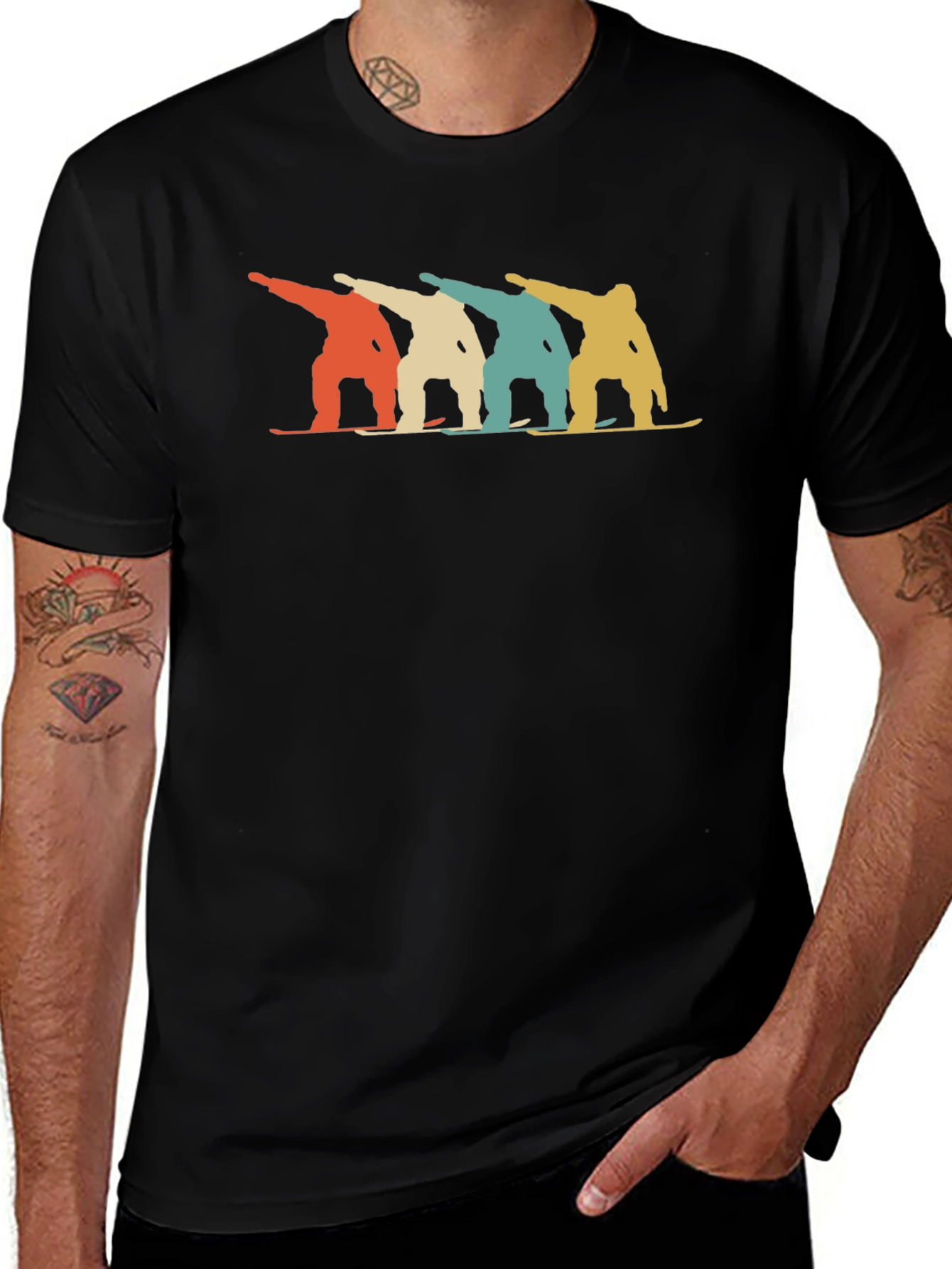 Retro Snowboarder T-Shirt