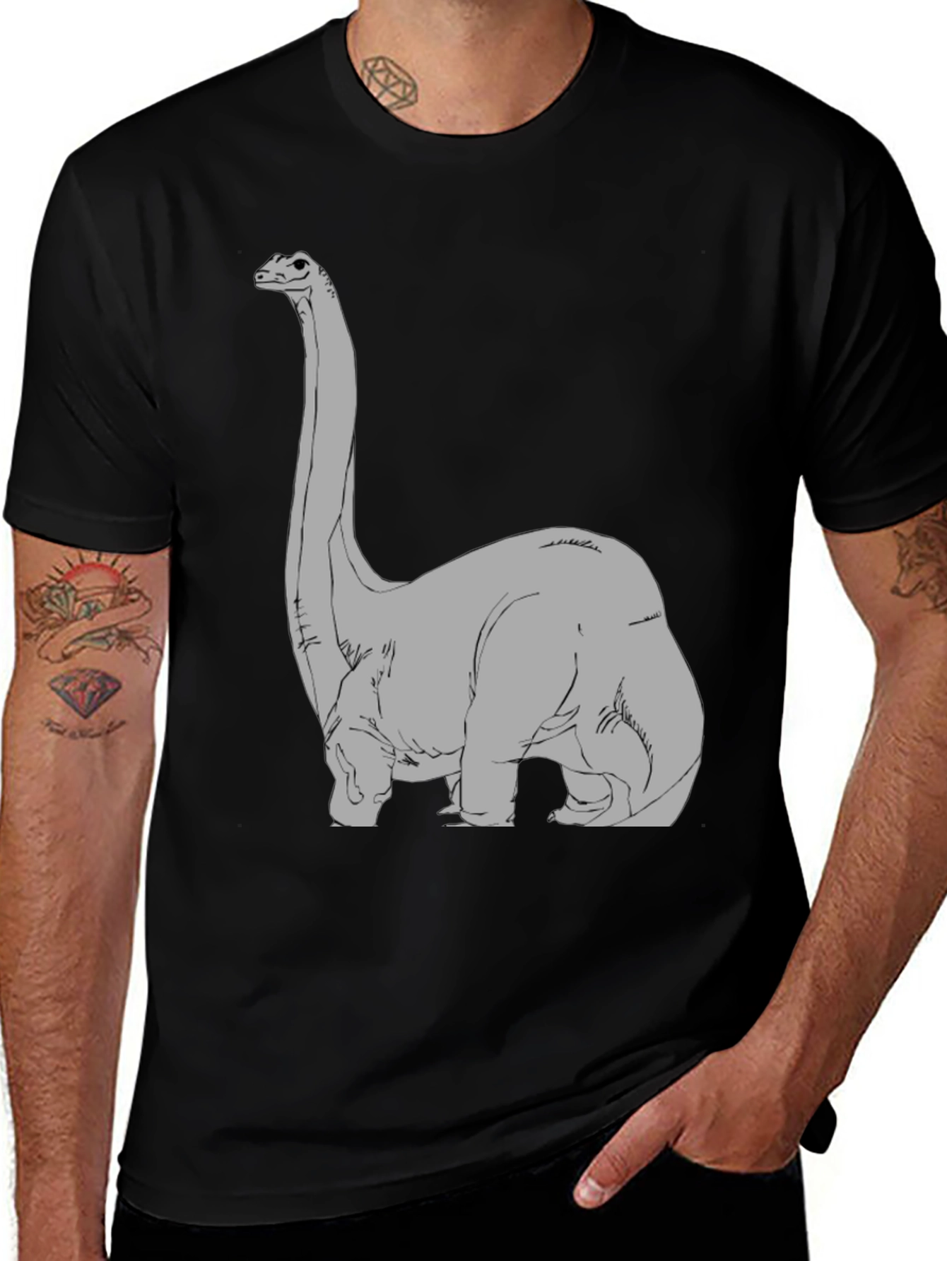 Variant 29 of Dinosaur Graphic Tee - Prehistoric Style