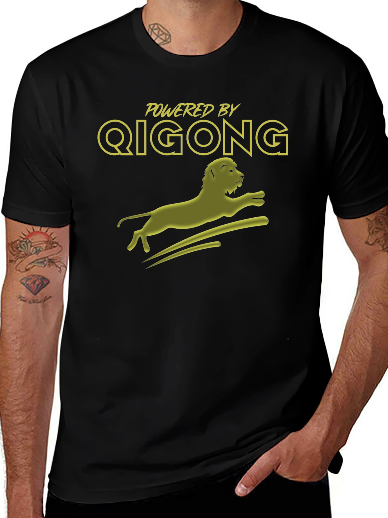 Powered by Qigong T-Shirt - Black
