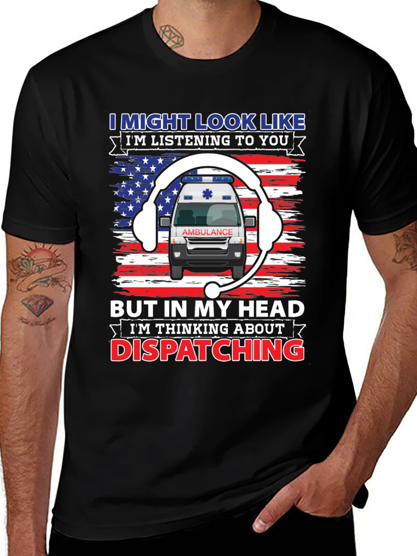 EMS Dispatcher T-Shirt - Funny Ambulance Design