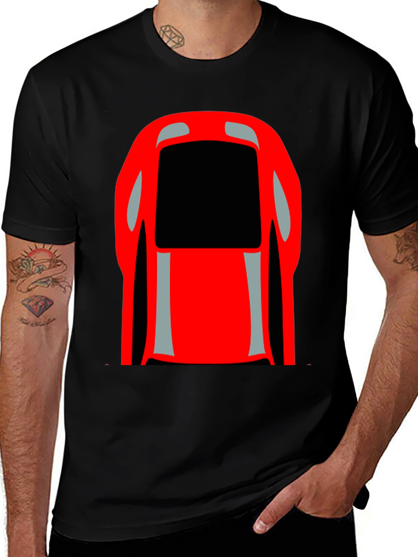 Variant 24 of Red Car Graphic T-Shirt - Stylish Automotive Tee