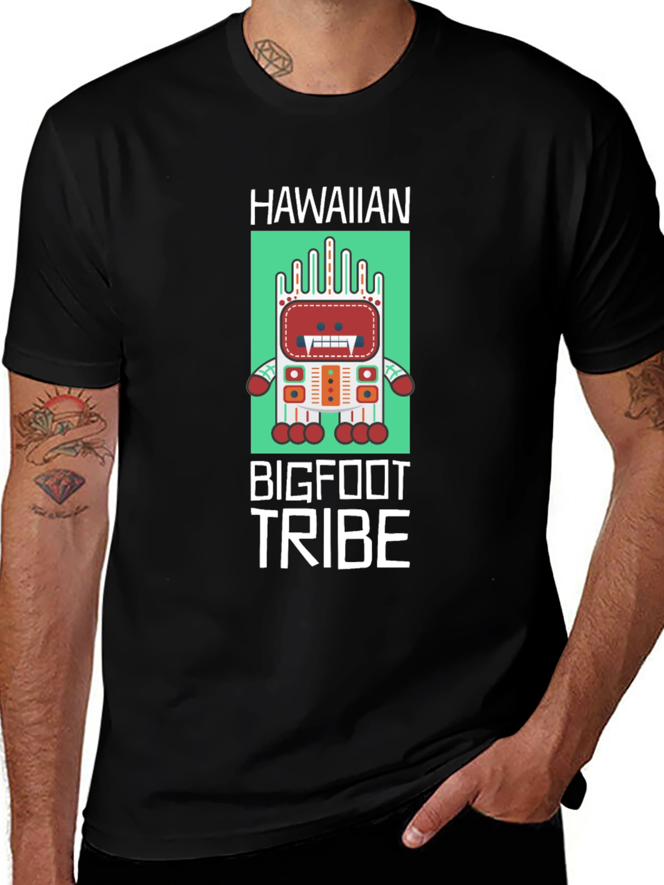 Variant 7 of Hawaiian Bigfoot Tribe Graphic Tee
