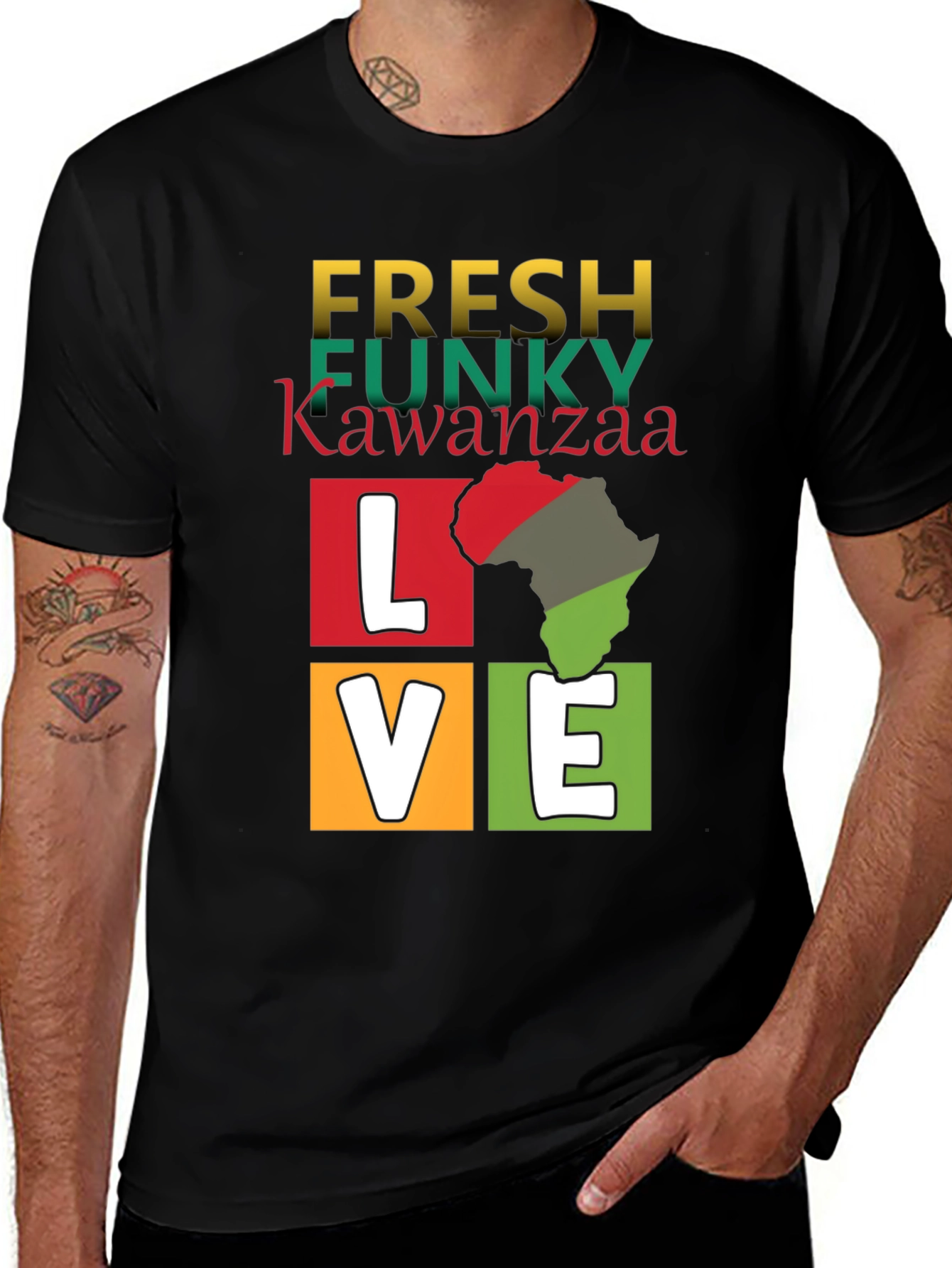 Fresh Funky Kwanzaa Graphic T-Shirt