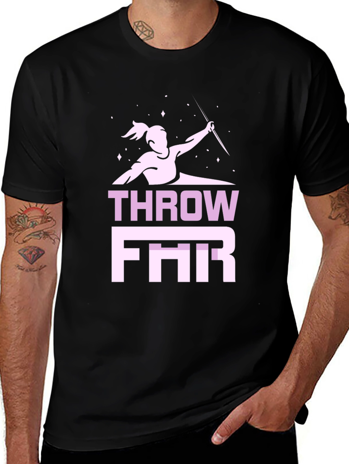 Variant 3 of Throw Far Javelin T-Shirt | Athletic Sportswear