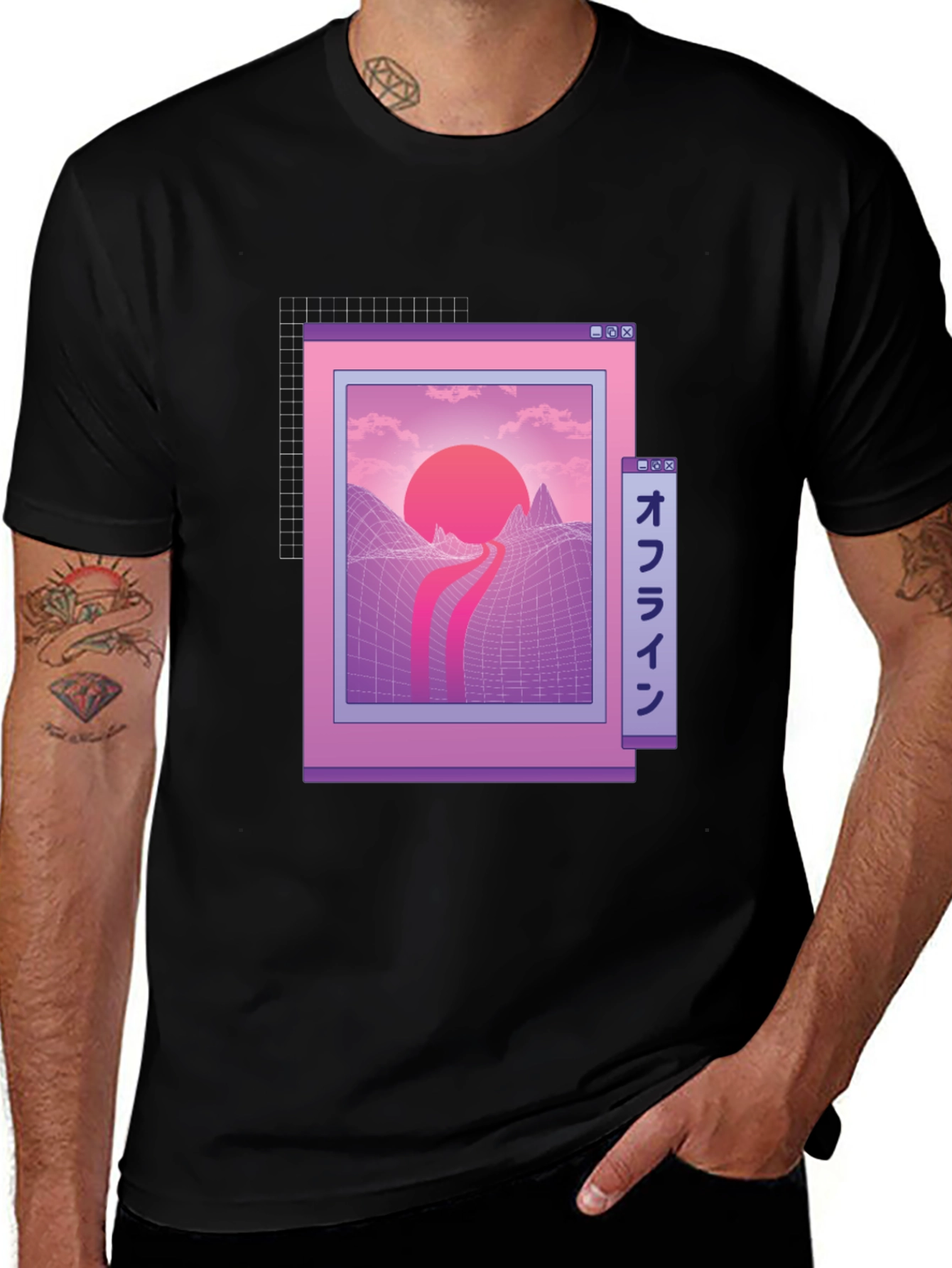 Variant 18 of Retro Aesthetic Graphic Tee - Vaporwave Inspired