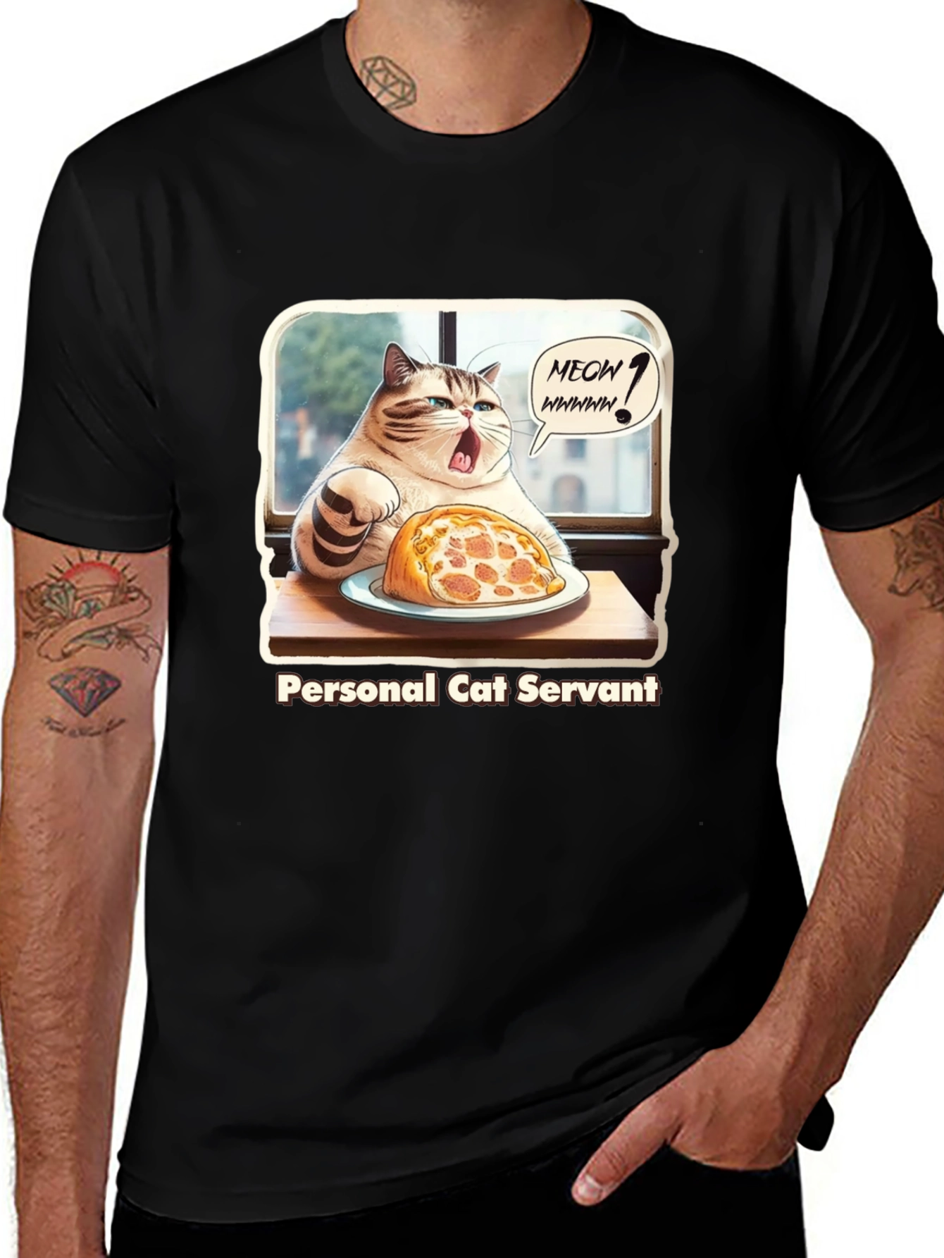 Variant 18 of Personal Cat Servant Graphic Tee