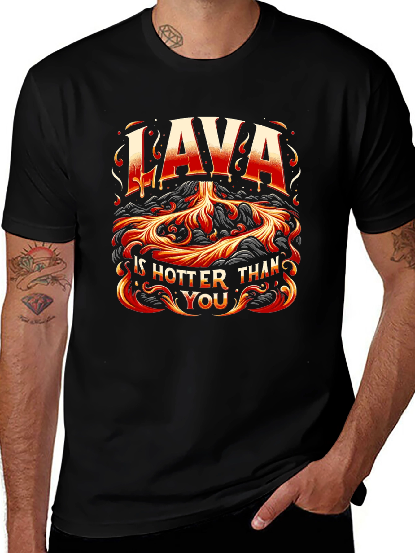 Variant 28 of Lava is Hotter Than You Graphic T-Shirt