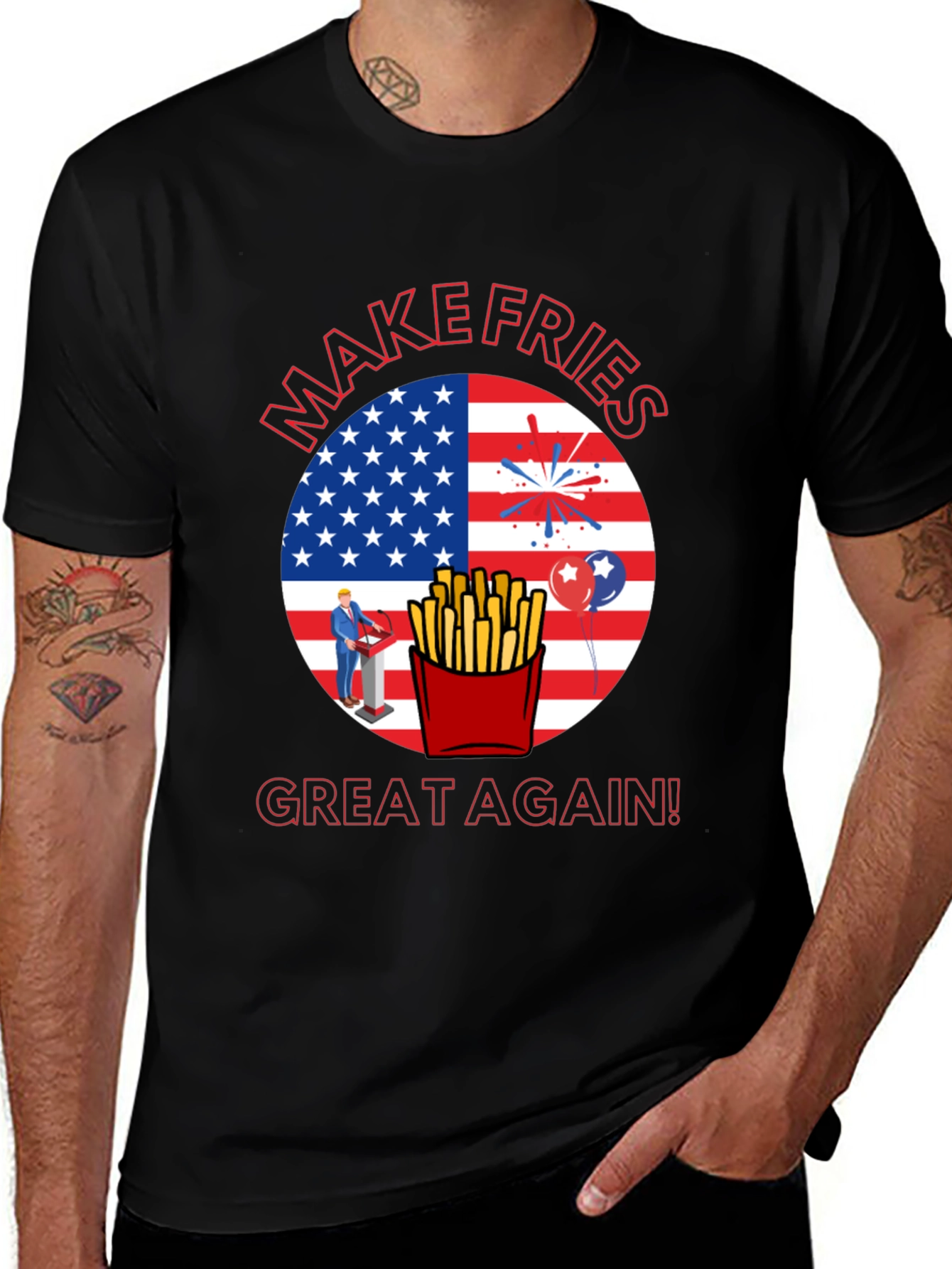 Variant 29 of Make Fries Great Again T-Shirt