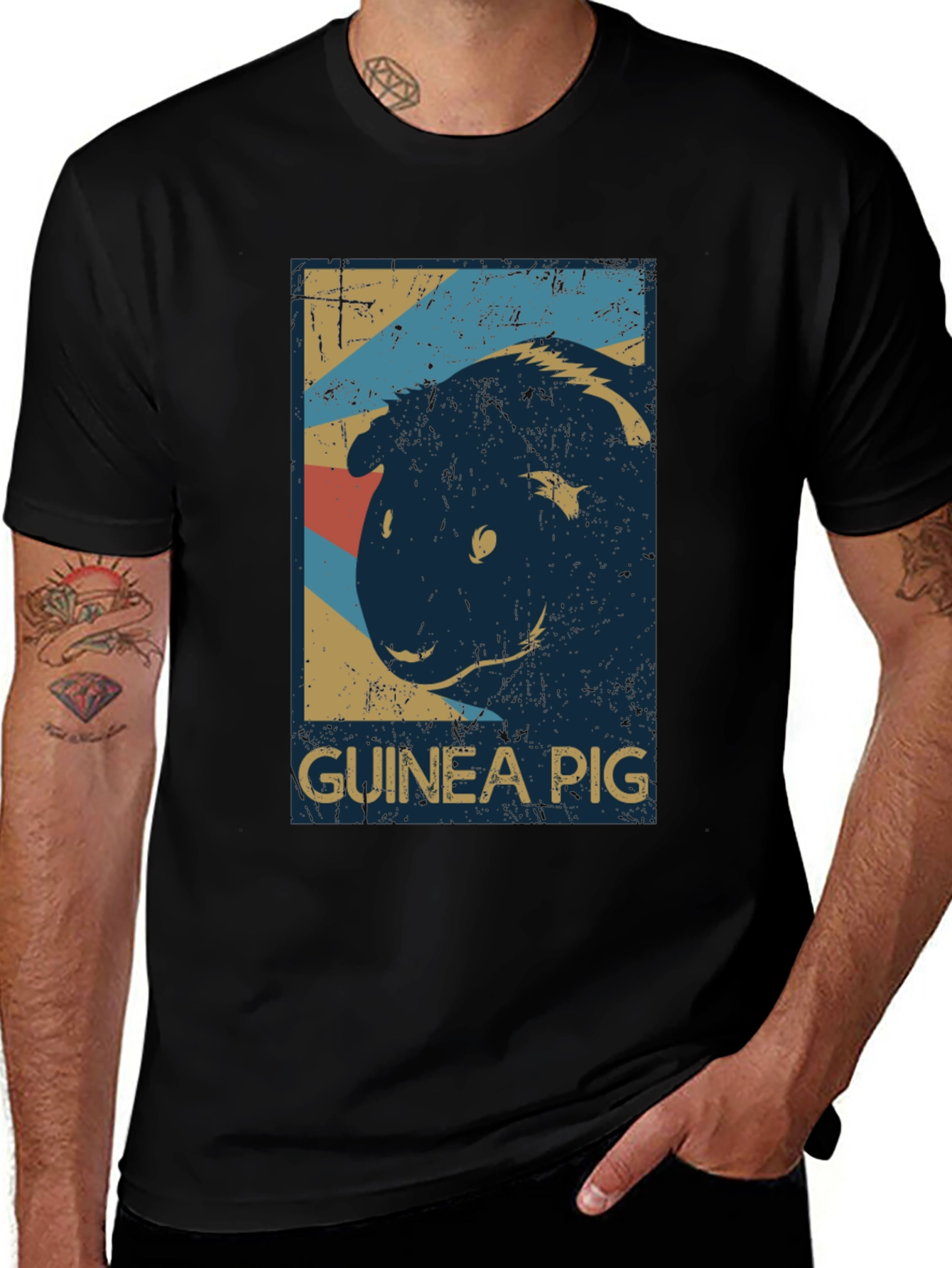 Variant 3 of Vintage Guinea Pig Graphic Tee - Soft Cotton Comfort
