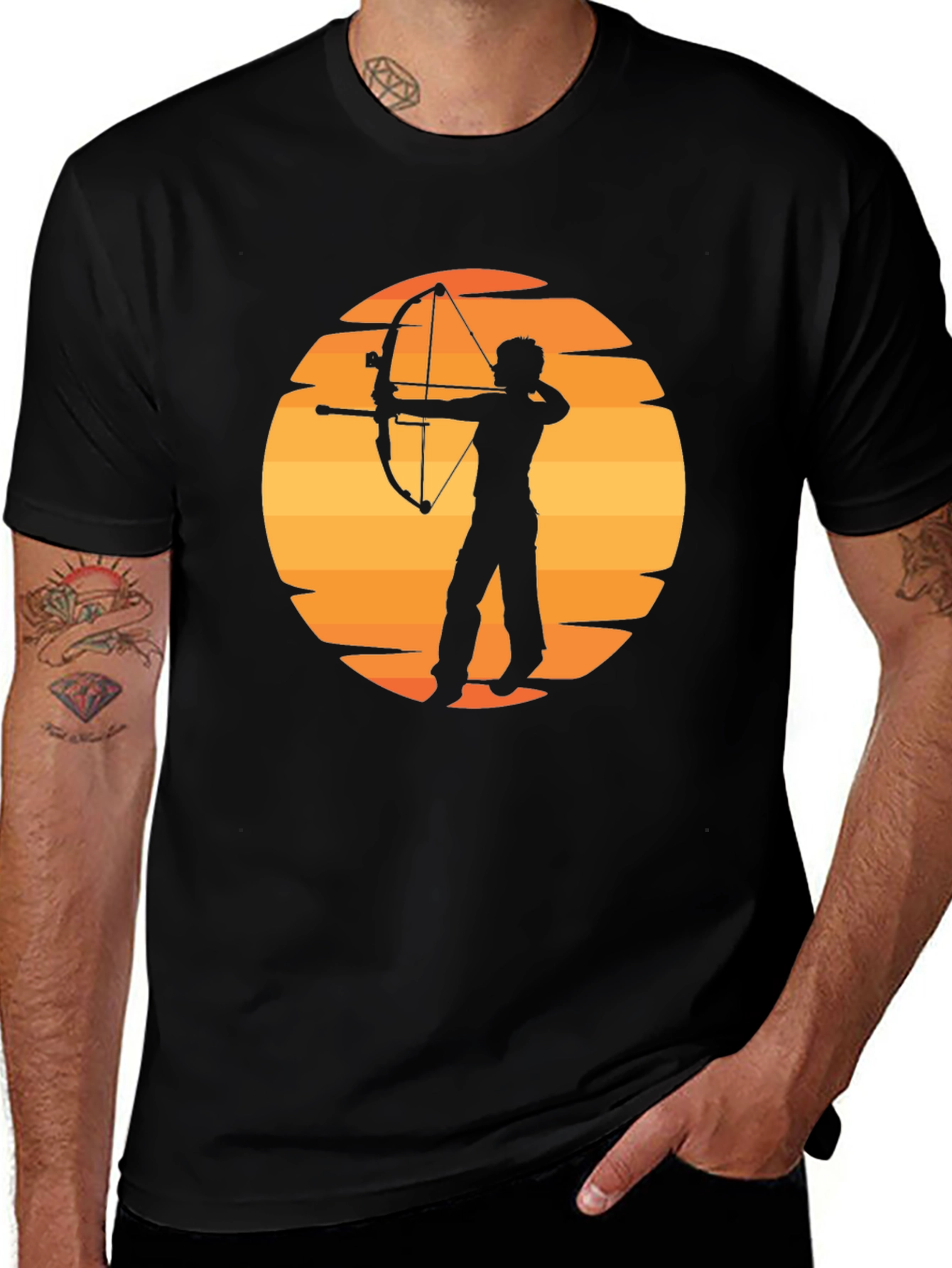 Variant 6 of Archery Sunset Graphic T-Shirt