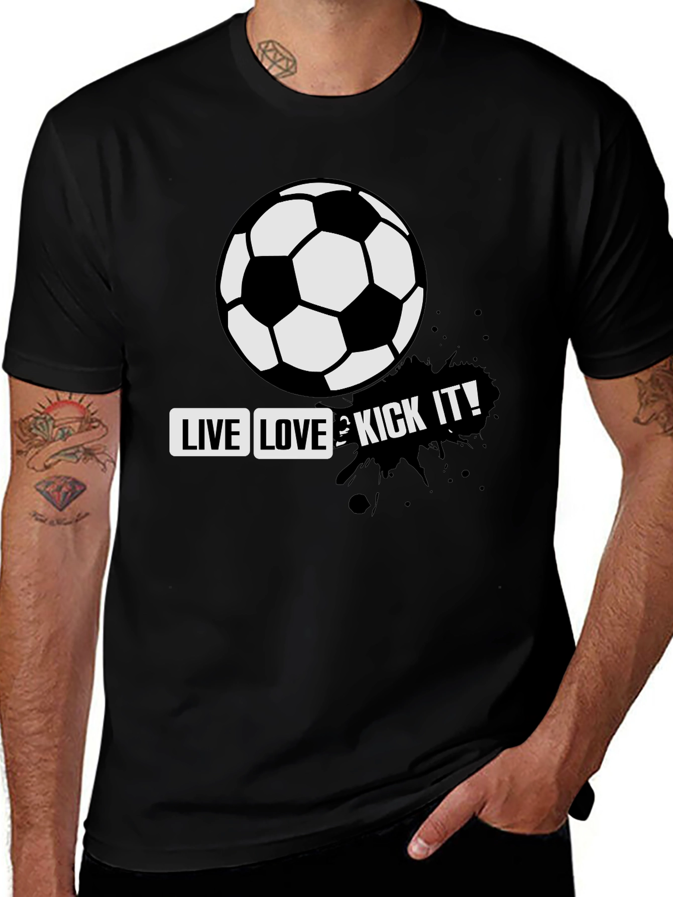 Variant 10 of Live Love & Kick It Soccer T-Shirt