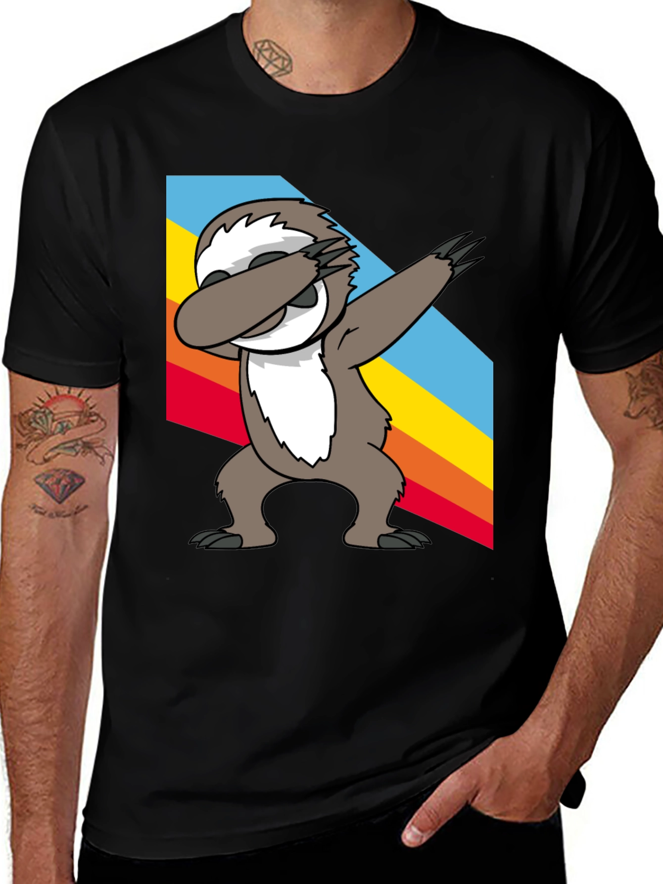 Variant 13 of Sloth Dabbing T-Shirt - Funny Animal Tee