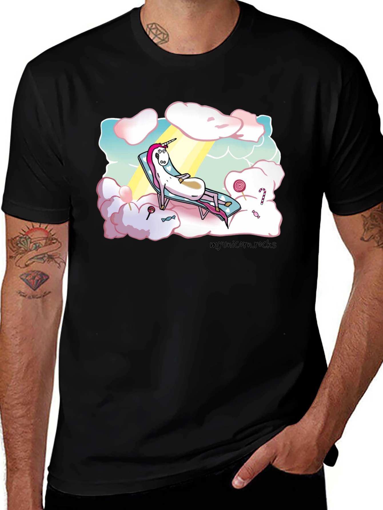 Variant 26 of Unicorn Relaxation T-Shirt - Cool Graphic Tee