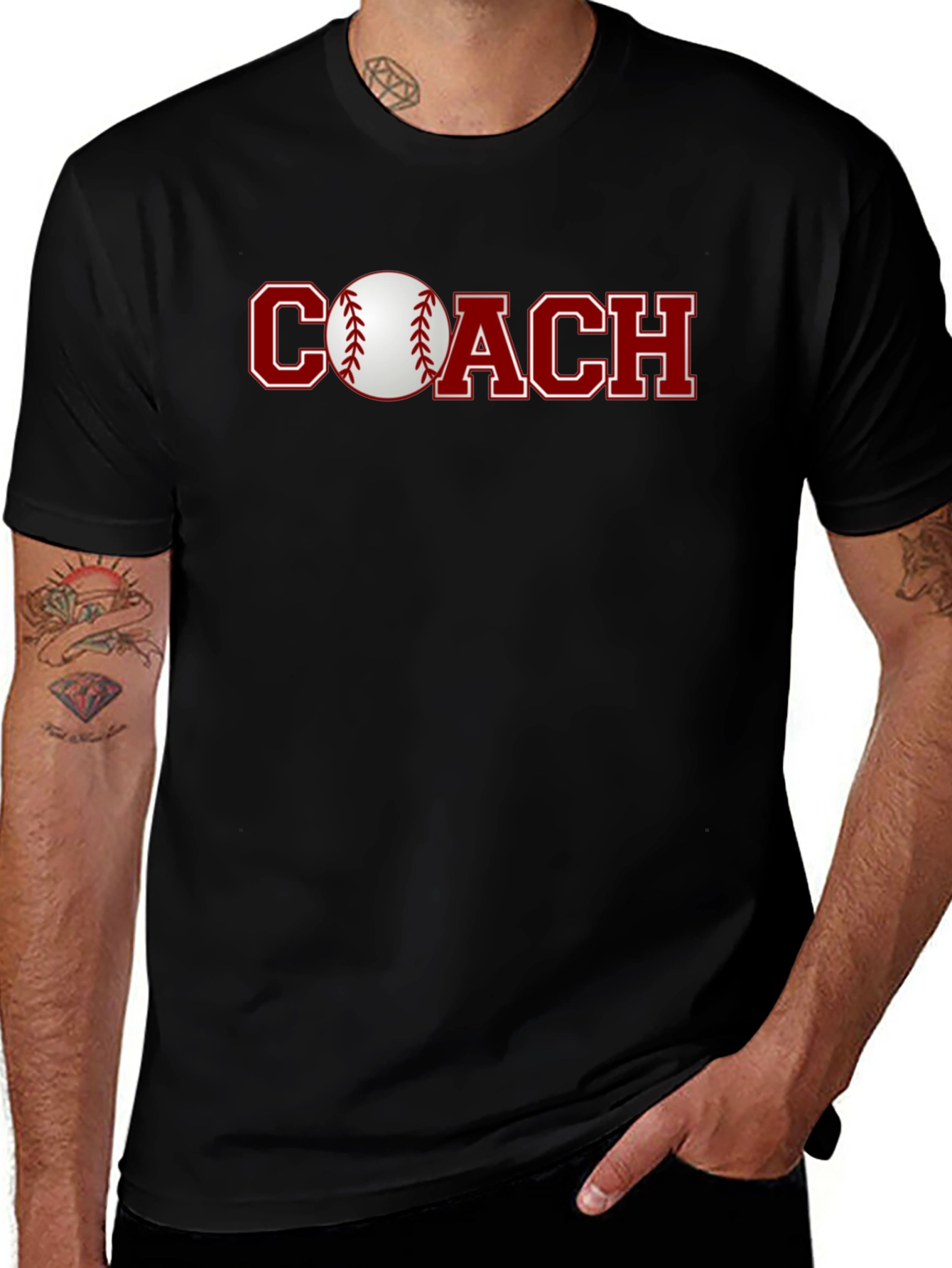Variant 14 of Baseball Coach Graphic T-Shirt