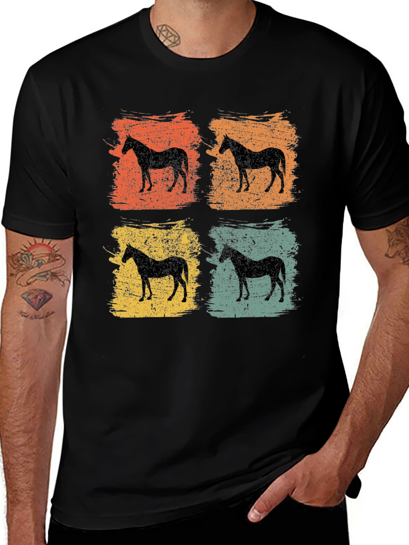 Variant 25 of Retro Horse Silhouette T-Shirt