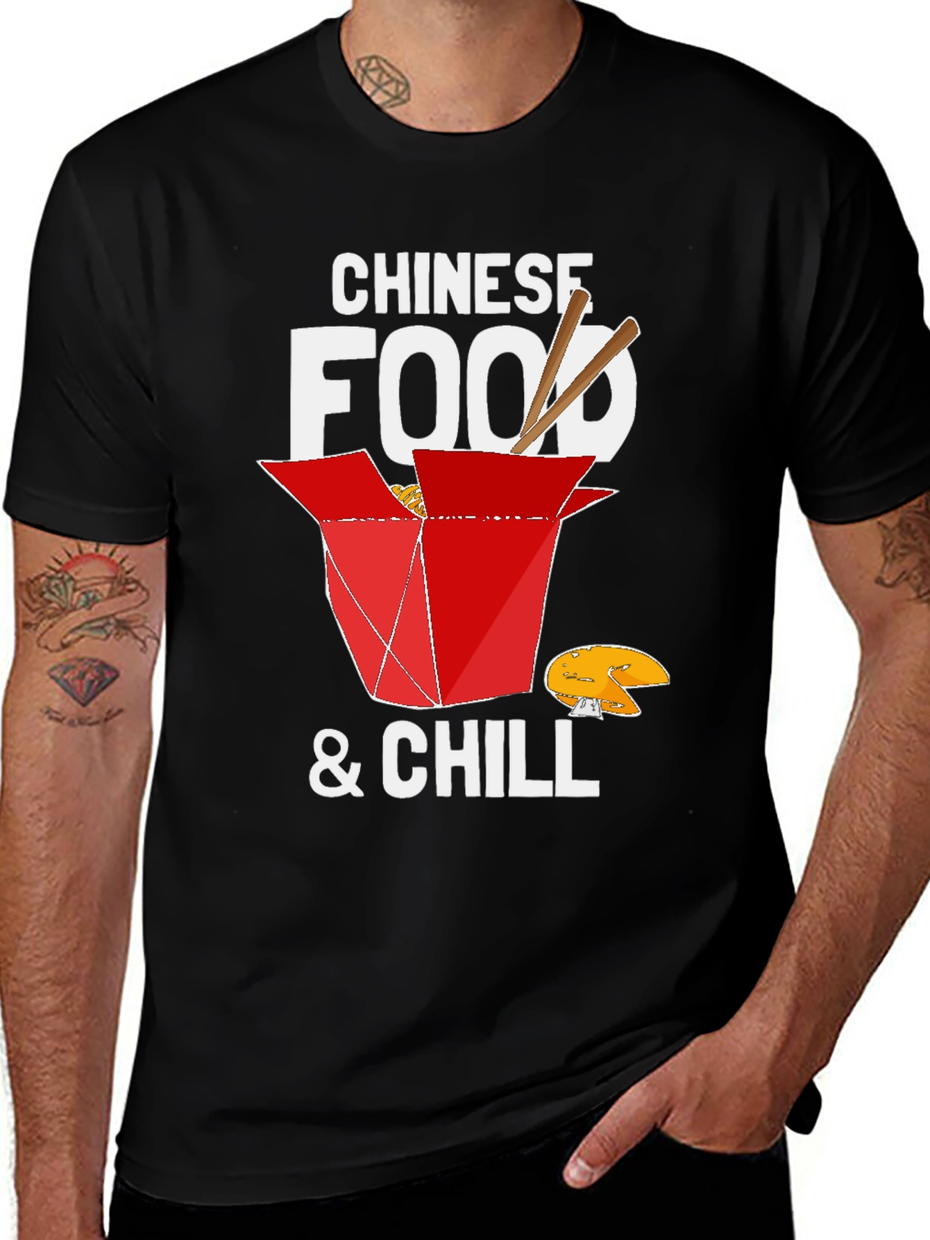 Variant 27 of Chinese Food & Chill Graphic Tee