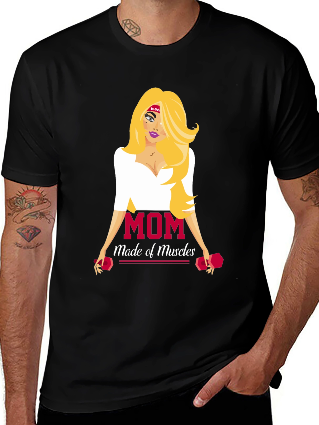 Variant 29 of Mom Made of Muscles T-Shirt