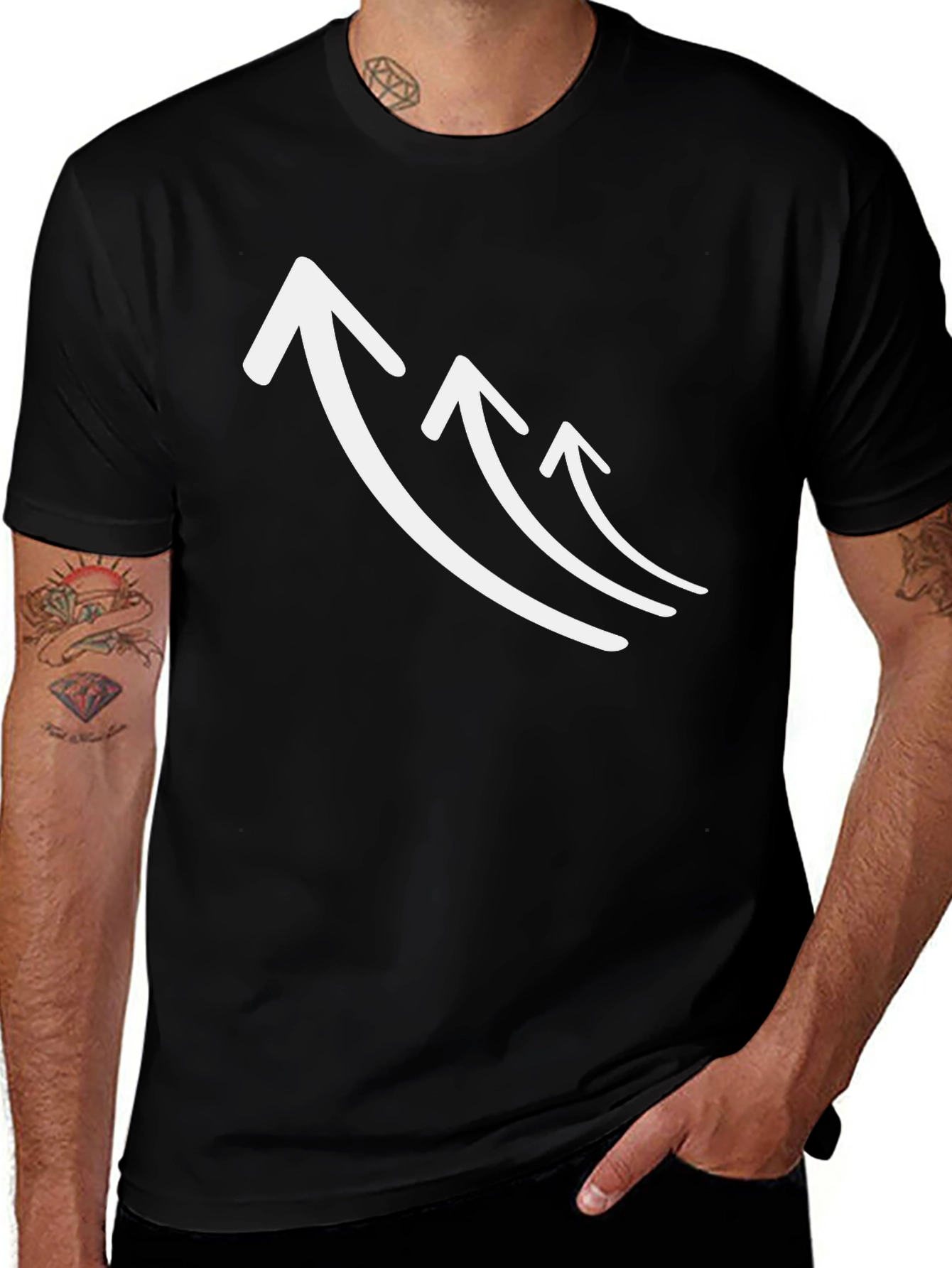Variant 25 of Ascending Arrows Graphic Tee - Modern Style