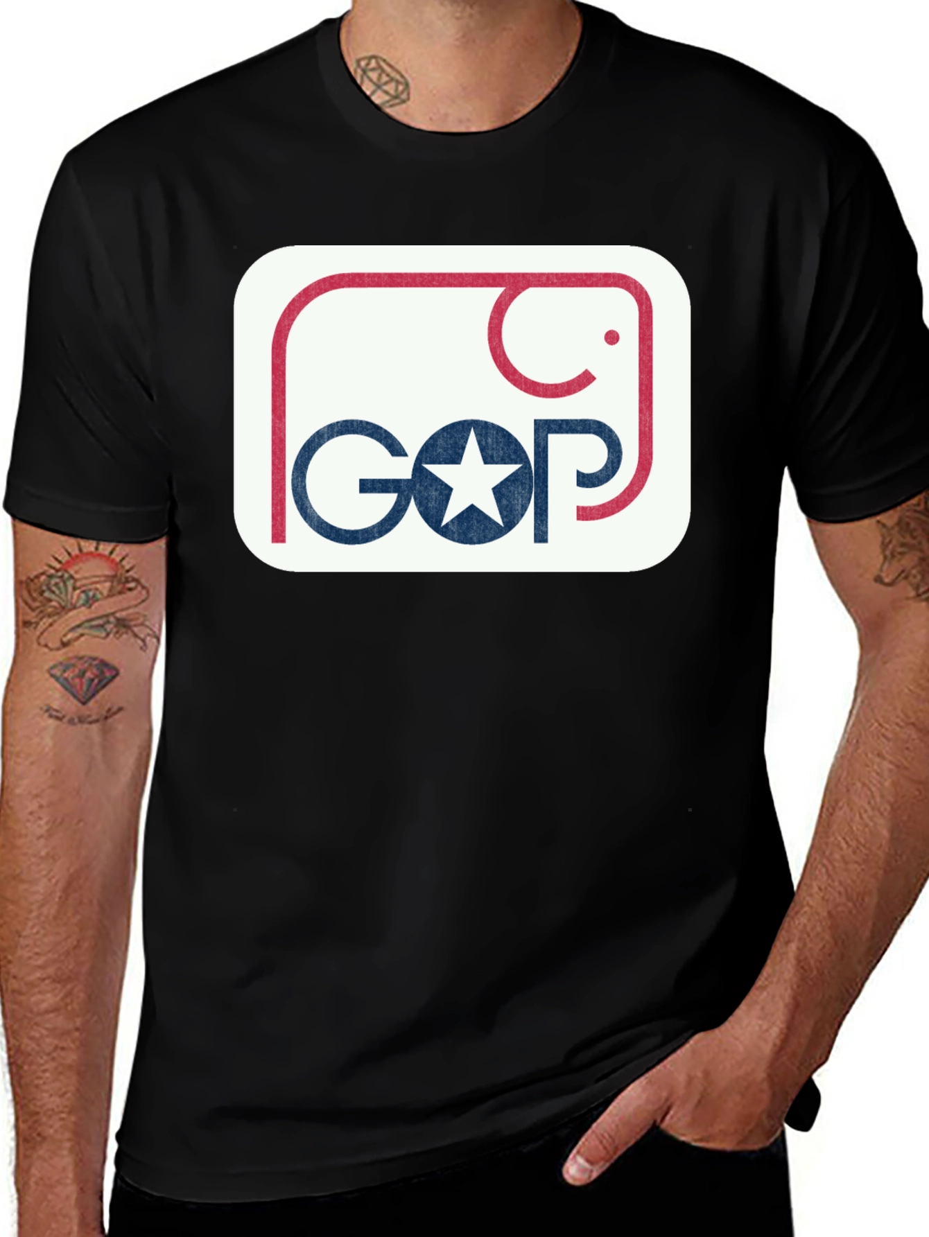 Variant 12 of GOP Elephant Logo T-Shirt
