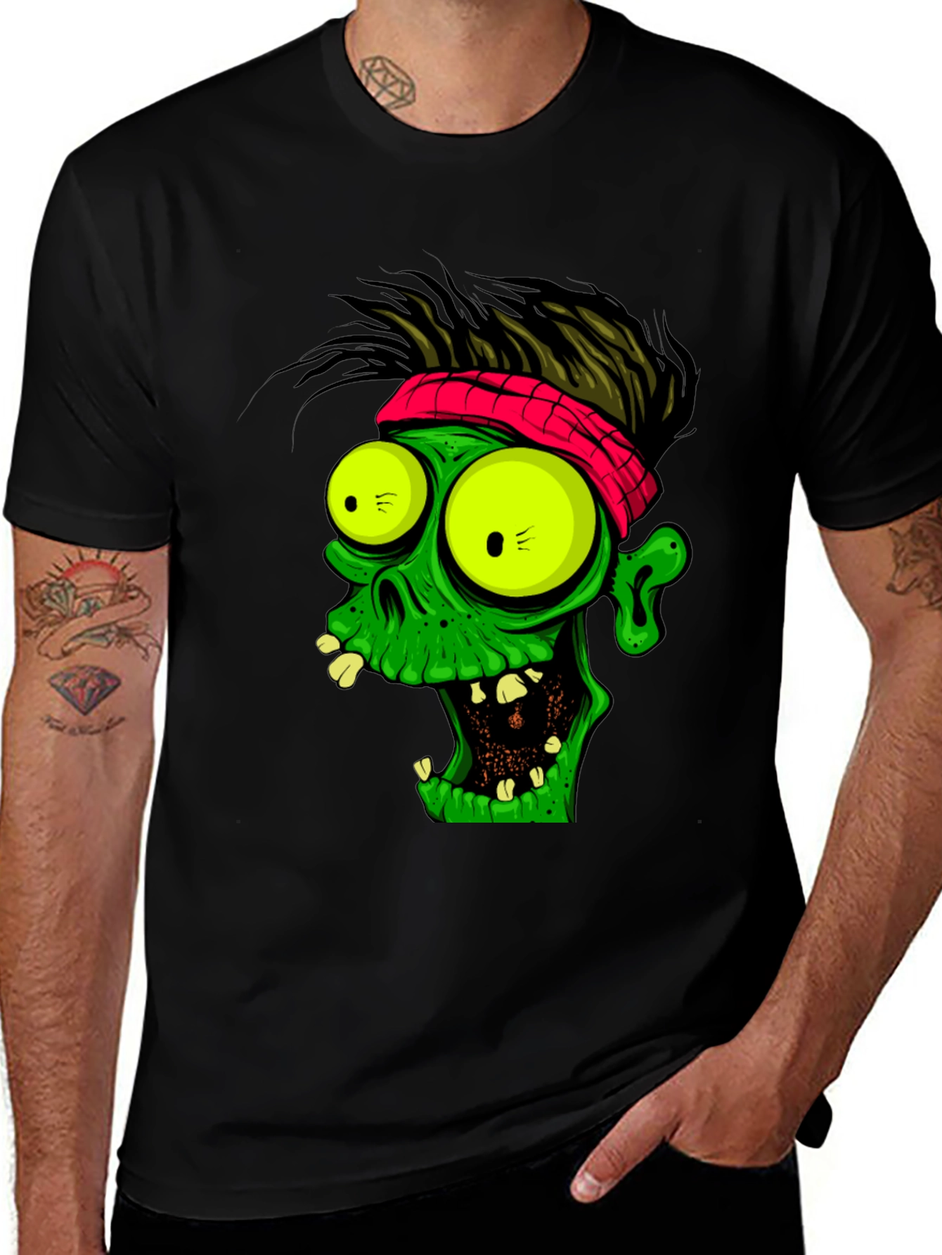 Variant 29 of Zombie Graphic Print T-Shirt