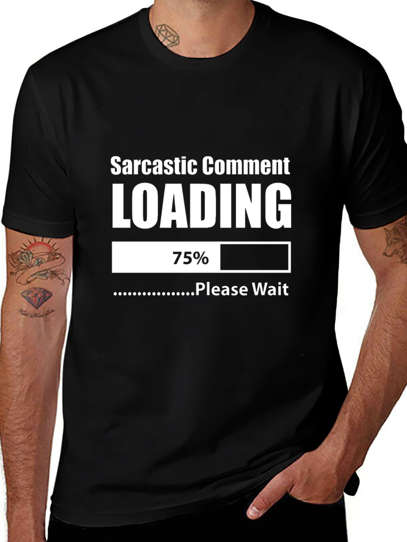 Variant 21 of Sarcastic Comment Loading Funny Graphic T-Shirt