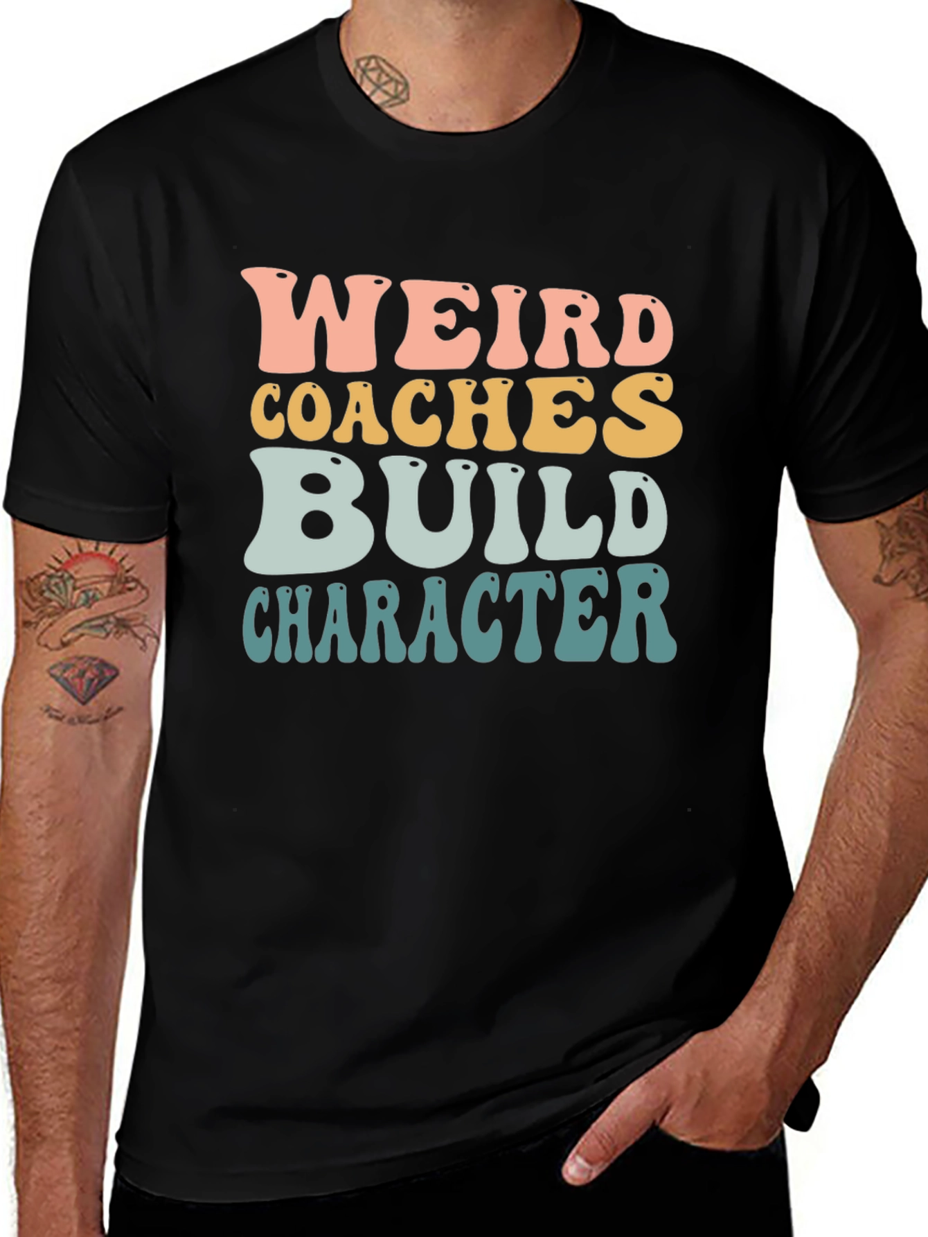 Variant 2 of Weird Coaches Build Character Graphic Tee