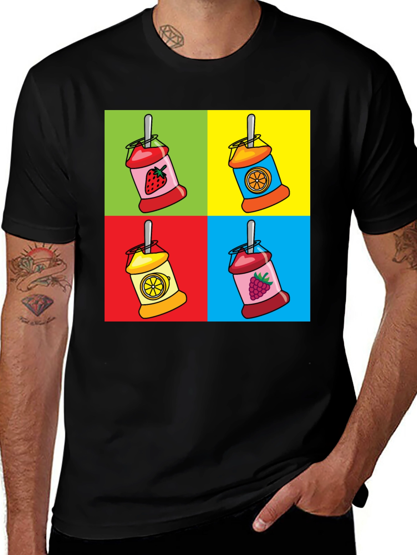 Variant 25 of Pop Art Fruit Juice T-Shirt